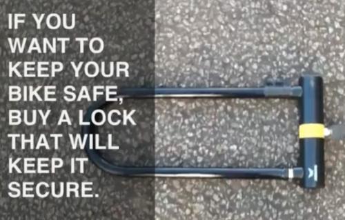 Police give cyclists D-type locks