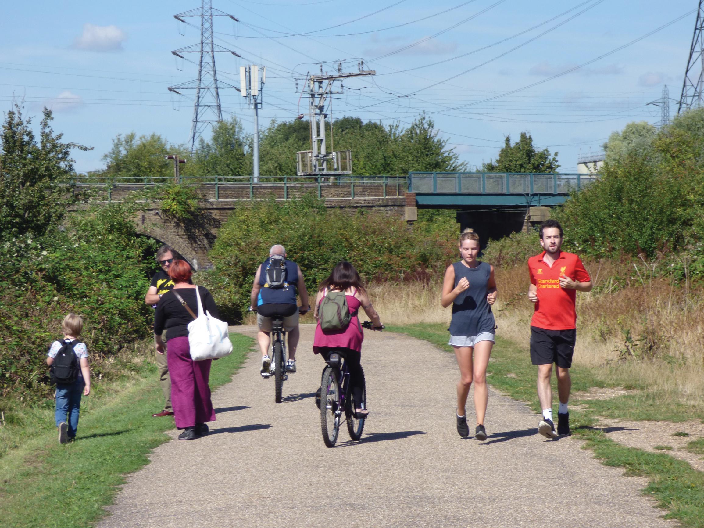 The National Cycle Network is a popular shared space, used by nearly five million cyclists, walkers and runners each year, says Sustrans