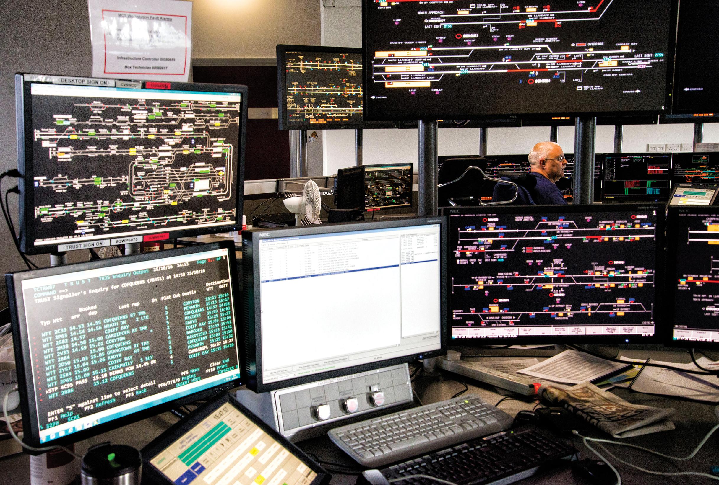 Each of Network Rail’s 12 new Rail Operating Centres will control huge chunks of the rail network. NR has taken steps to mitigate the risk of system failures