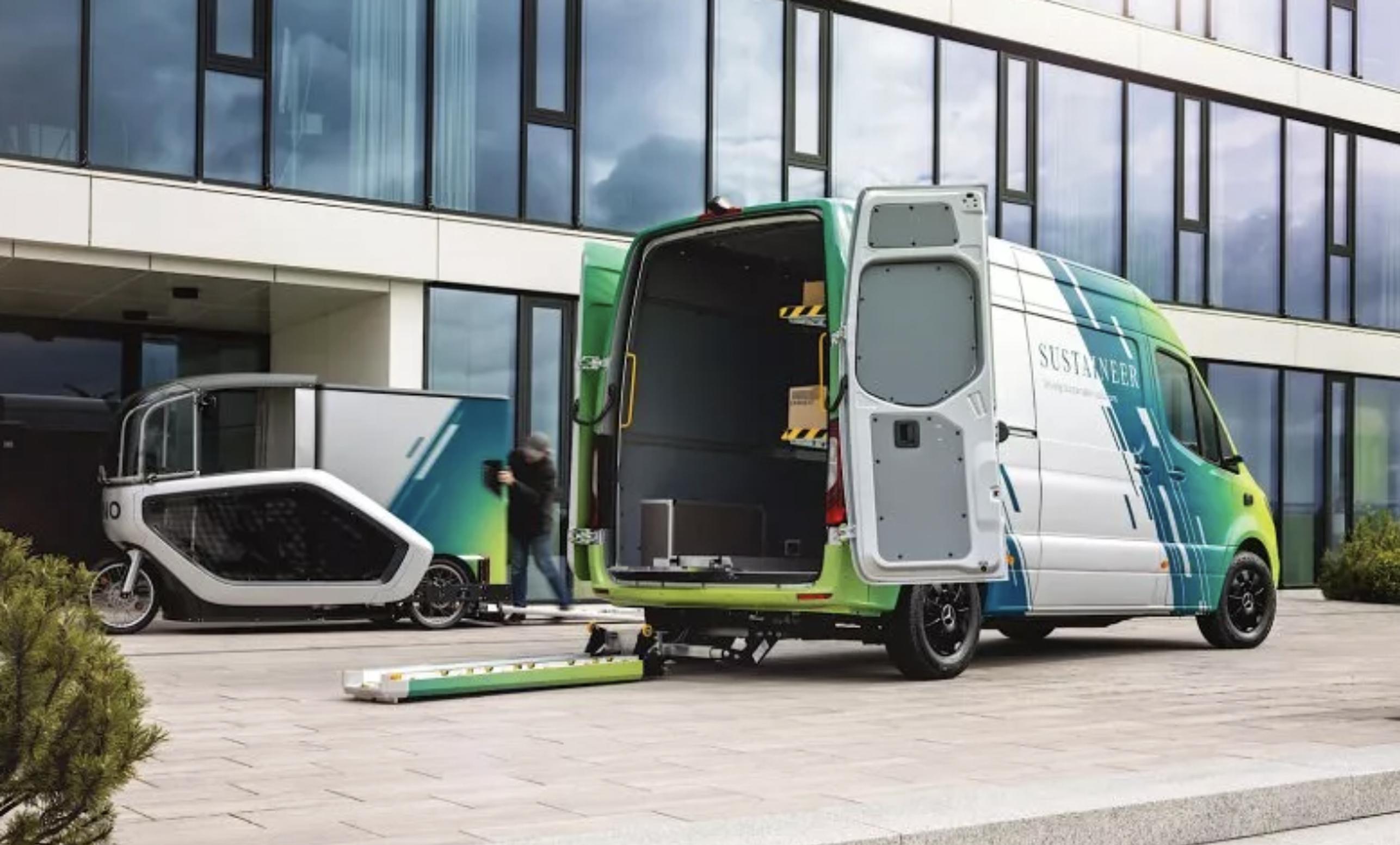 E-vans and cargo bikes work together to improve efficiency  and deliver net zero