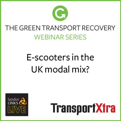 E-scooters in the UK modal mix event