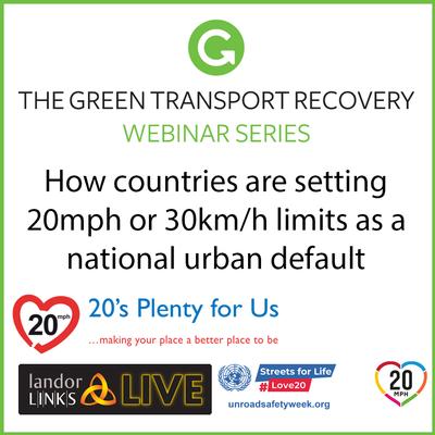 How countries are setting 20mph or 30km/h limits as a national urban default event