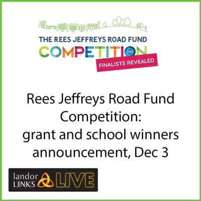 Rees Jeffreys Road Fund Competition 2021: grant and school winners announced