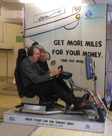Slough Hospital staff learn how to drive the ‘Smart Way’ on a simulator