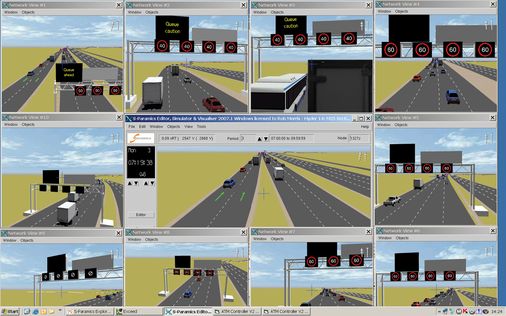 S-Paramics models ATM for M25