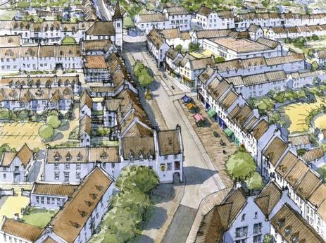 An artist’s impression of Chapelton of Elsick new town