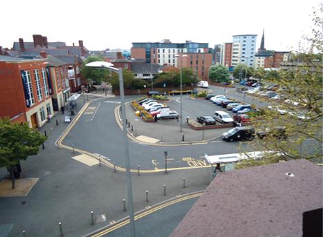 The Nicholas Place car park has been converted into a new public space, Jubilee Square