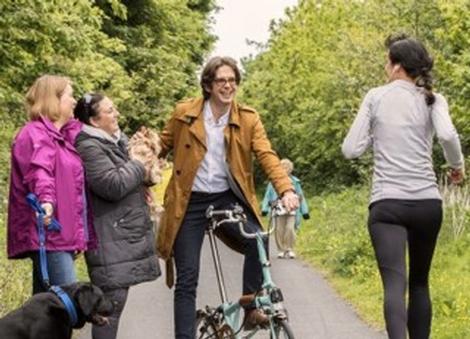 Sustrans`s chief executive Xavier Brice launches the One Path campaign