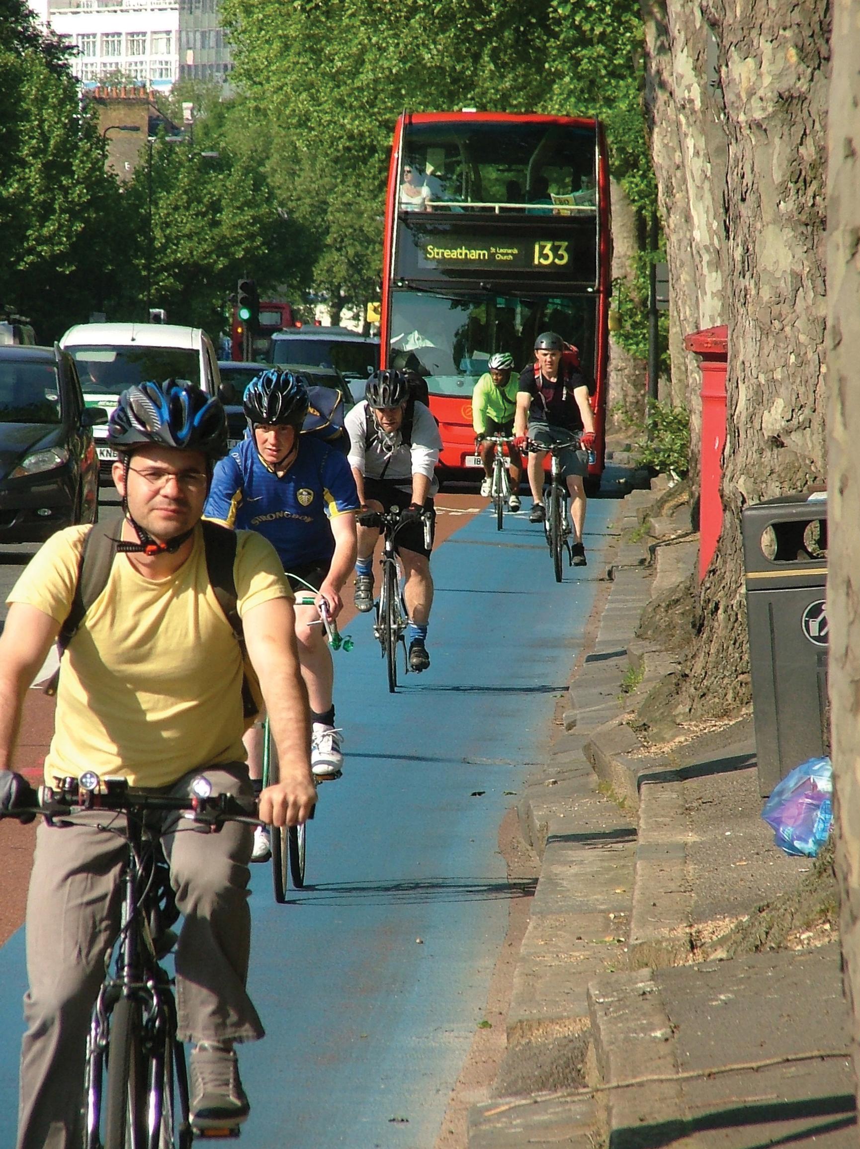 Cyclists: “relatively affluent” and vocal, unlike bus users