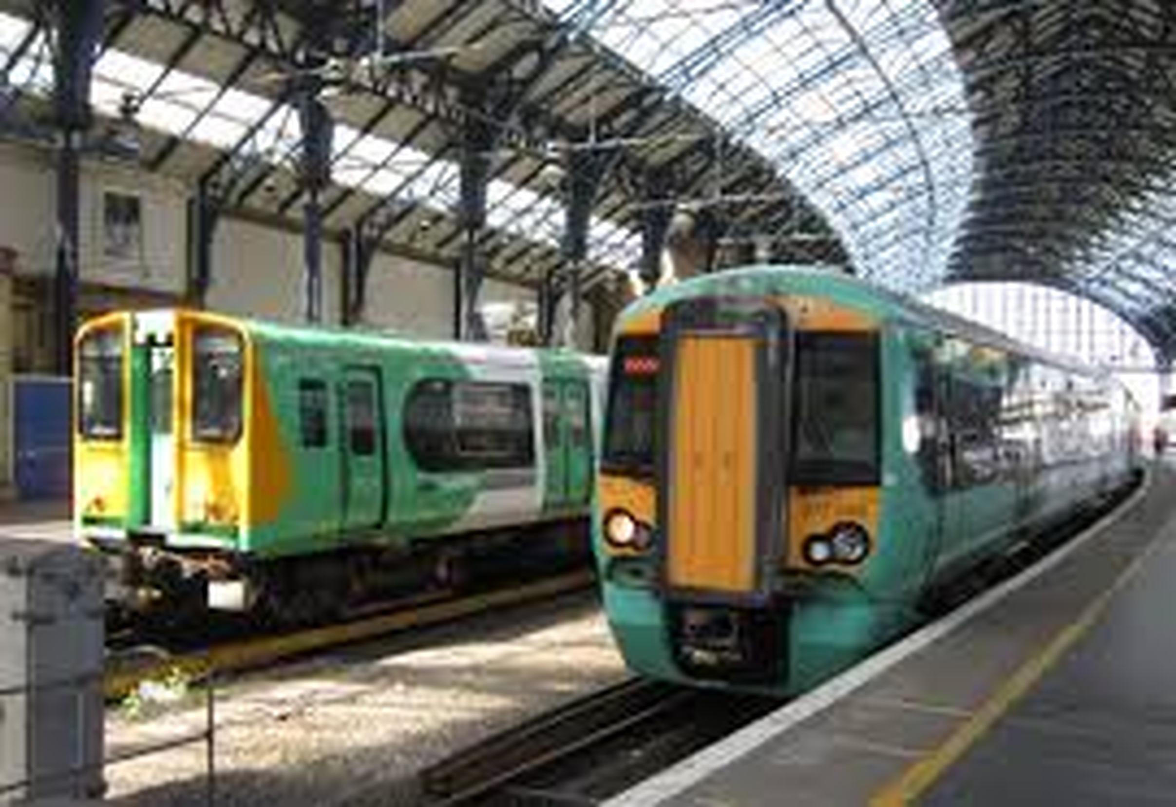 The number of rail services serving routes to the southern coast, Surrey, and west London to be reduced?