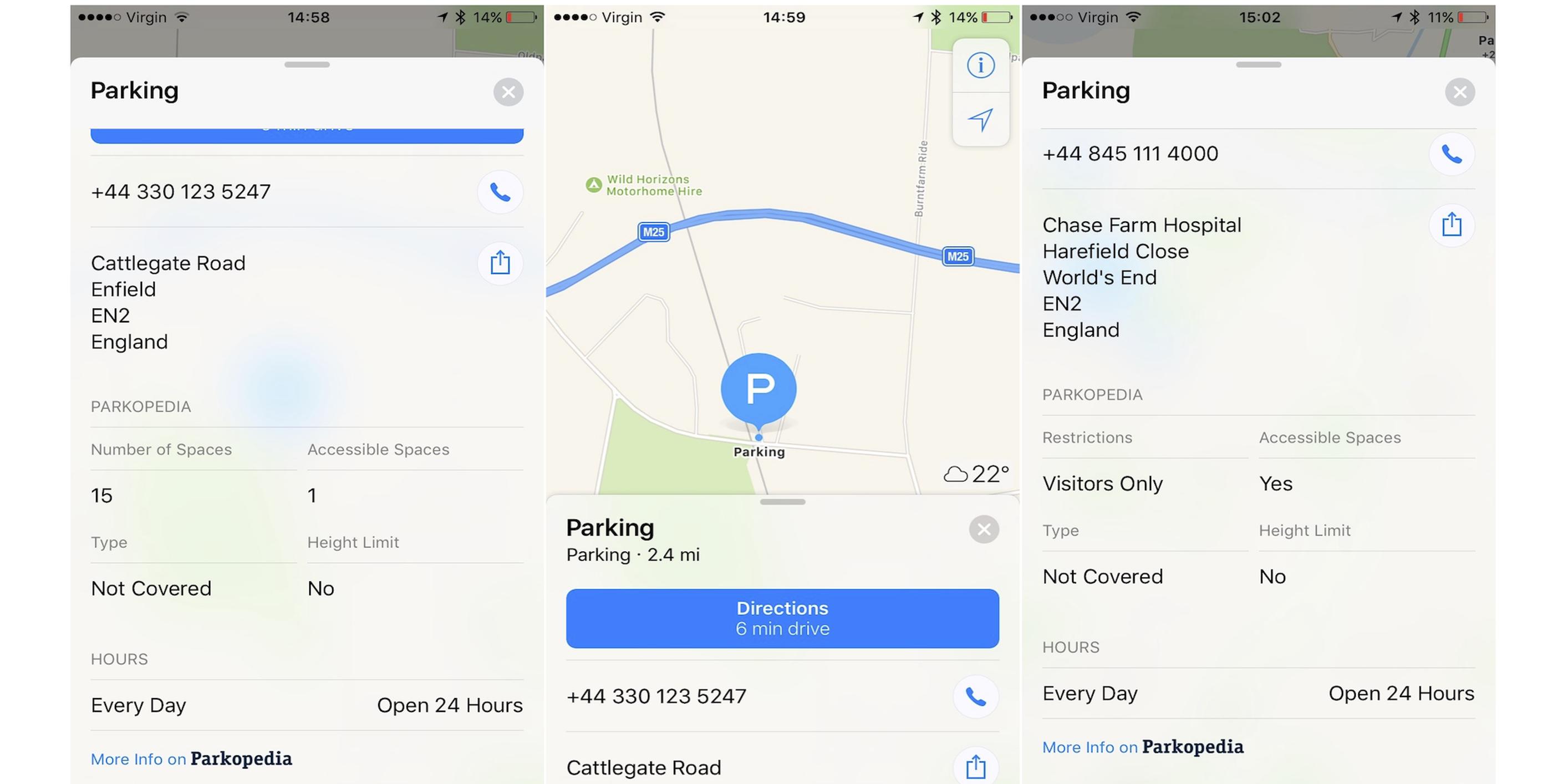 Parkopedia will provide parking information on Apple Maps