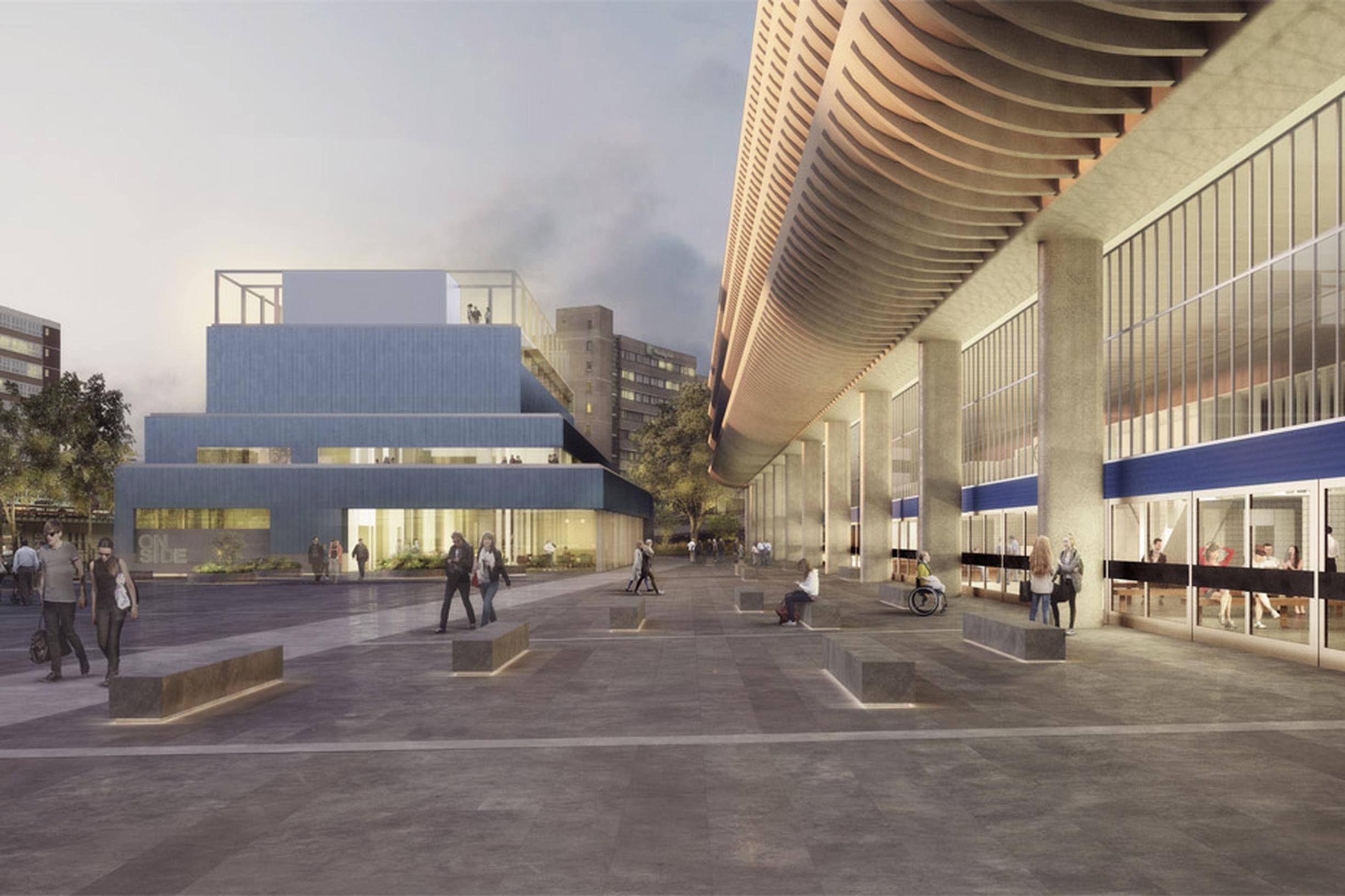 How Preston Bus Station and Car Park will look after the refurbishment and the new Youth Hub is built (John Puttick Associates)