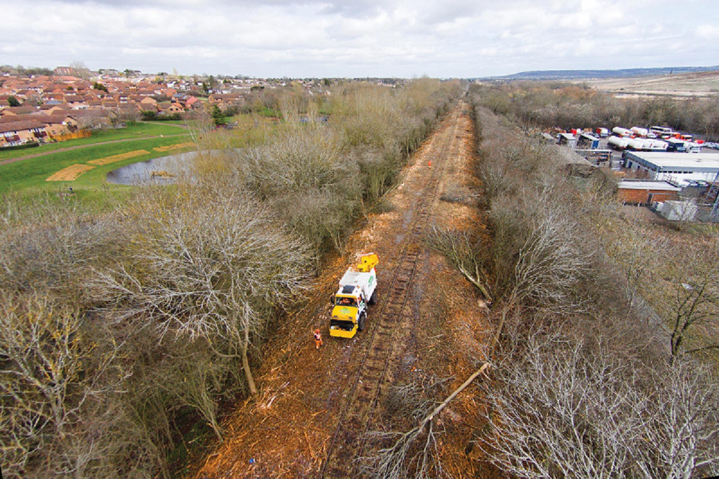 The disused alignment of the East-West Rail line near Winslow, Buckinghamshire