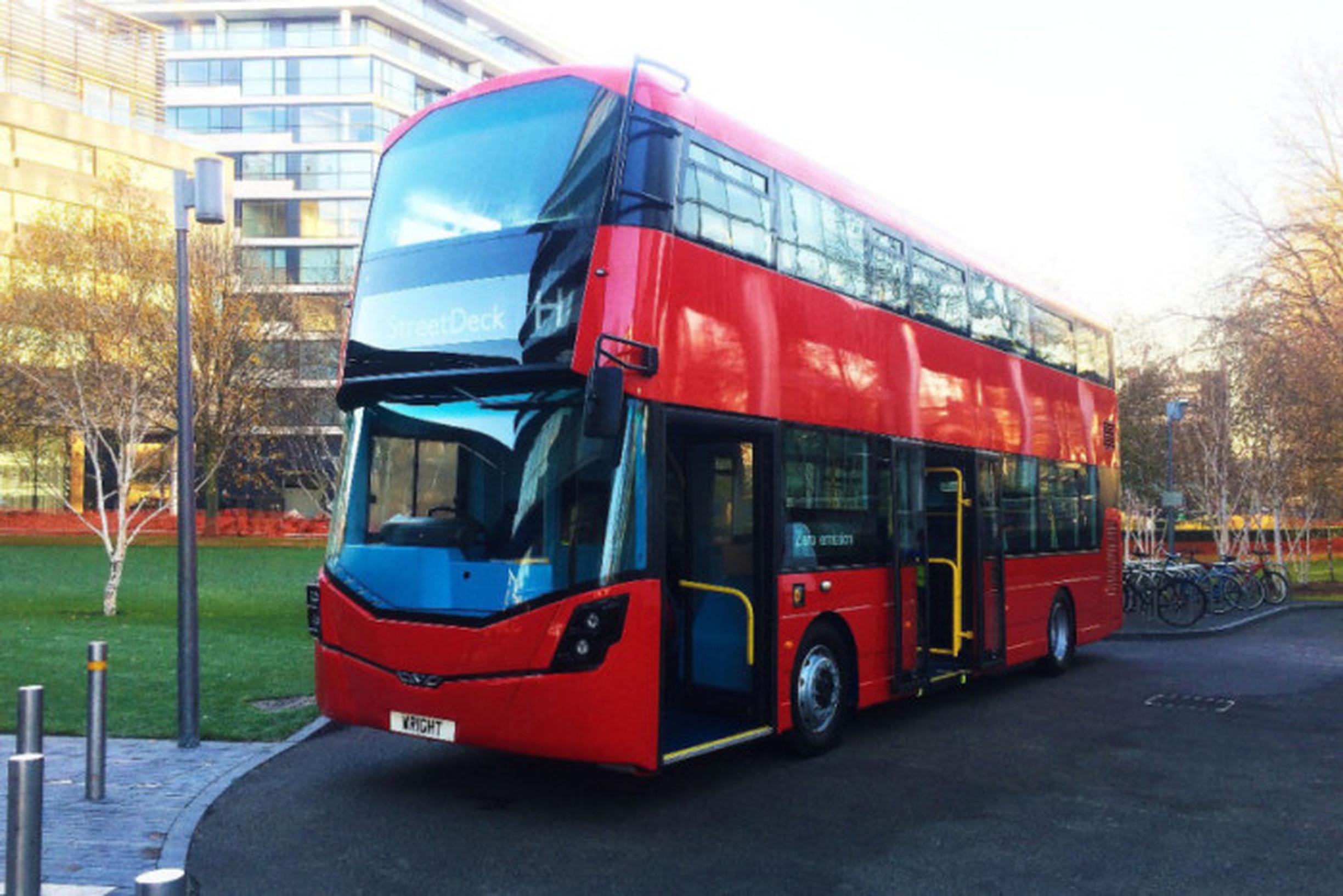 The new Wrightbus hydrogen-powered double-decker