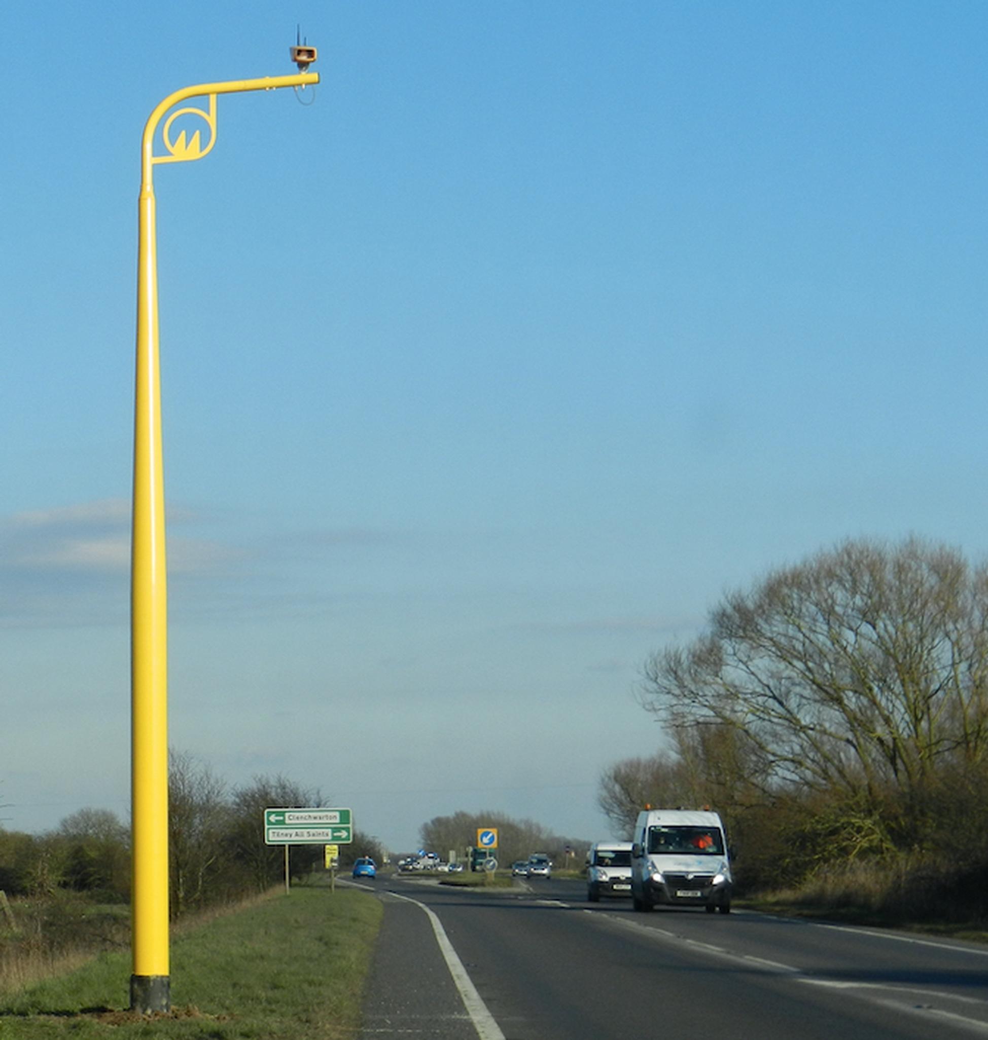 Lancashire to get SPECS3 Vector average speed cameras, which are housed in high masts above the road