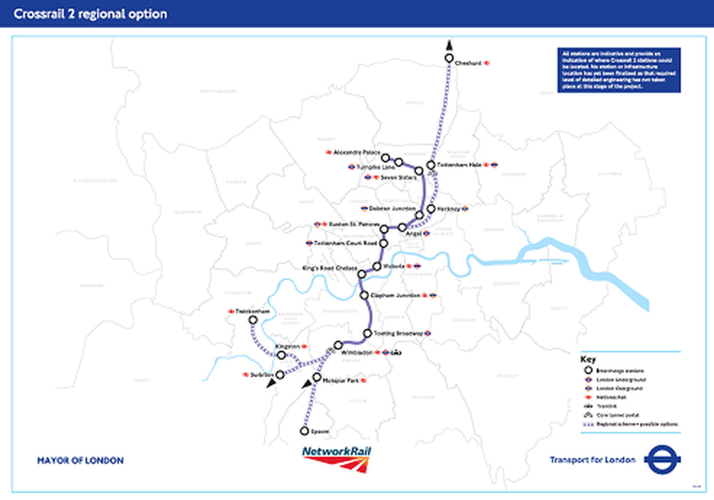 Crossrail 2 would add 10% extra capacity to the rail network at peak times, averting 