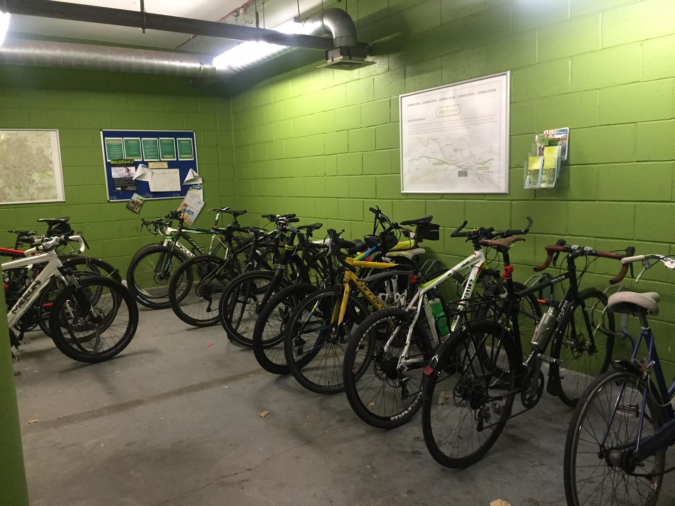 Cycle parking at British Gas