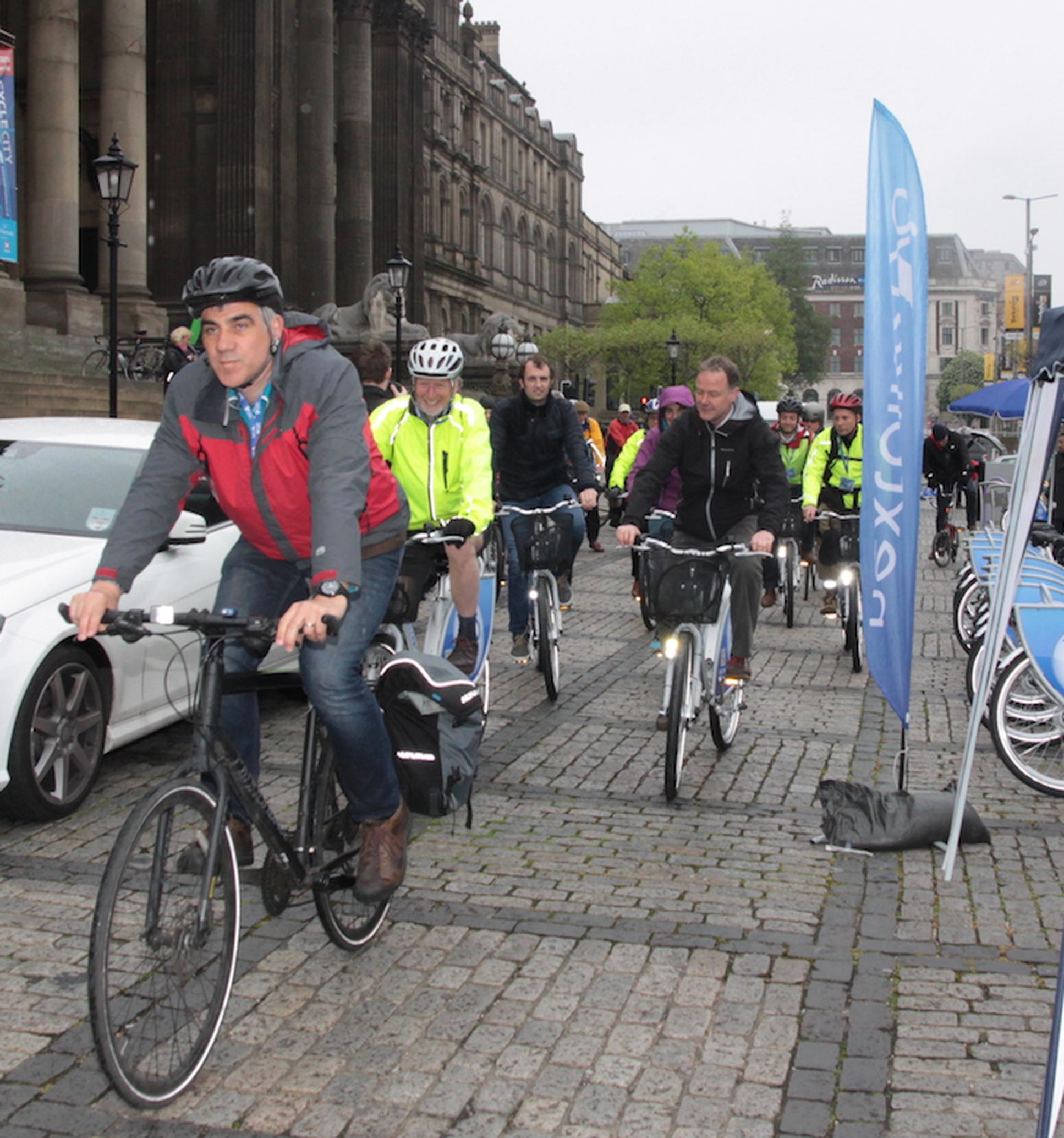 Pete Zanzottera offers a cycle tour of Leeds during a previous Cycle City Active City event