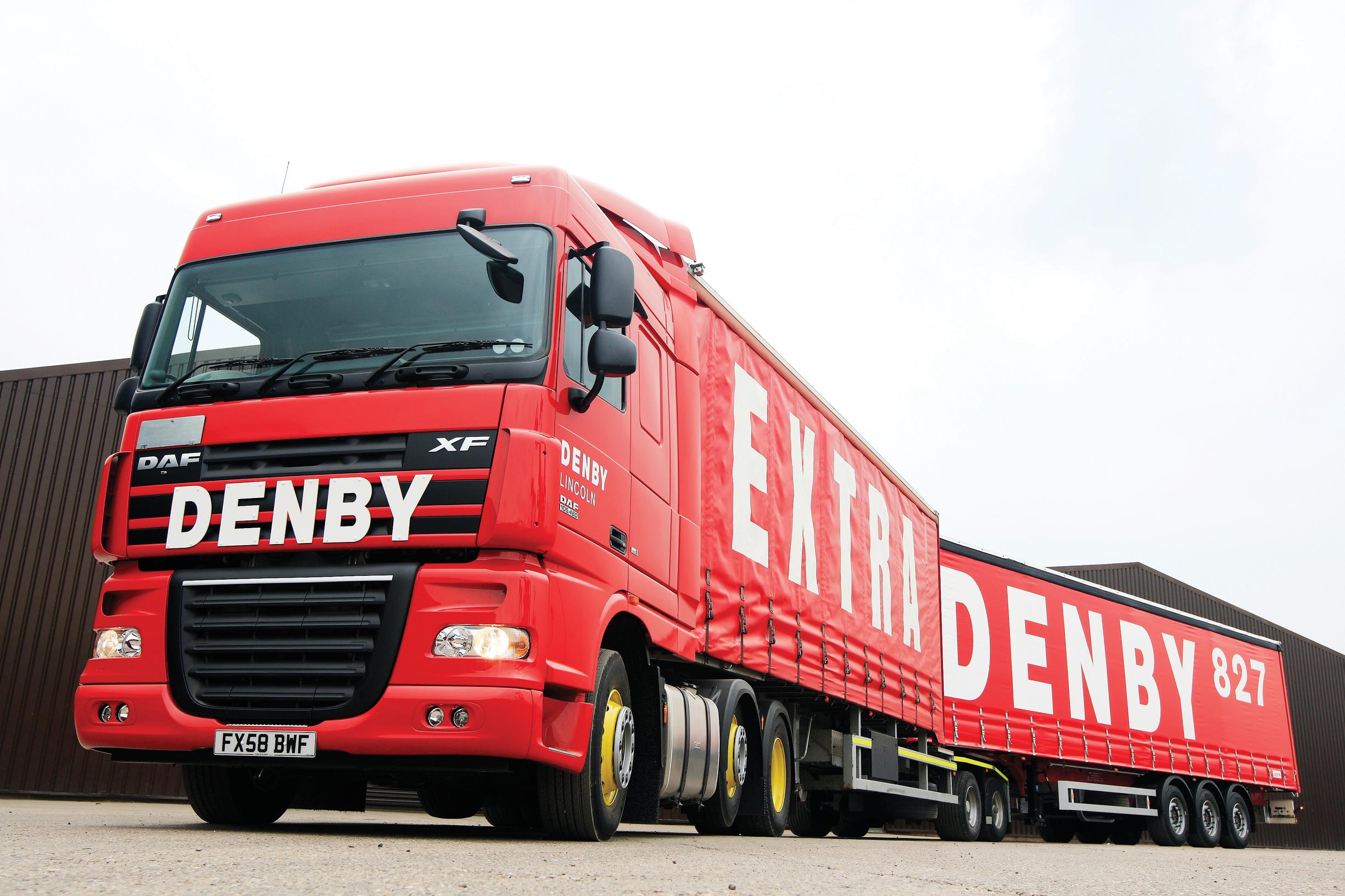 Denby’s 25.25 metre lorry, dubbed the Eco-Link