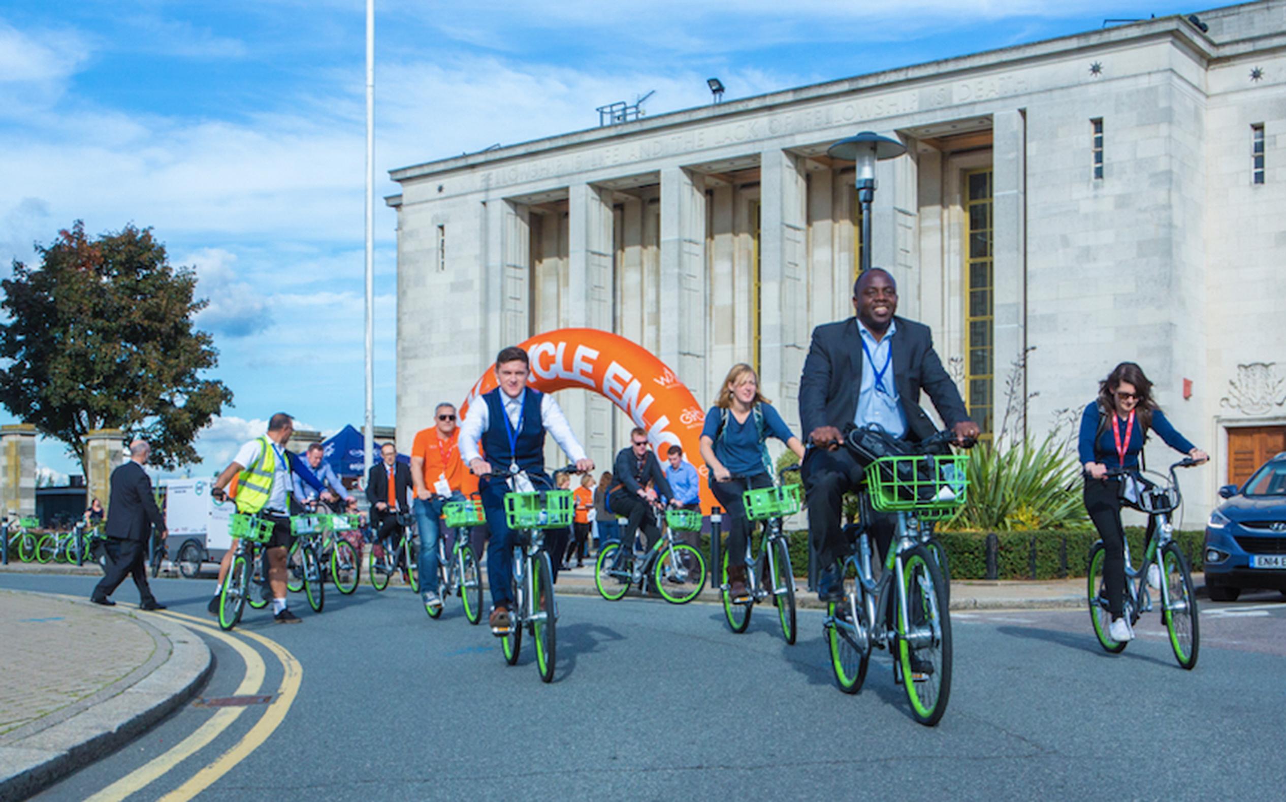 Delegates were taken on a cycle tour of Waltham Forest`s Mini Holland schemes