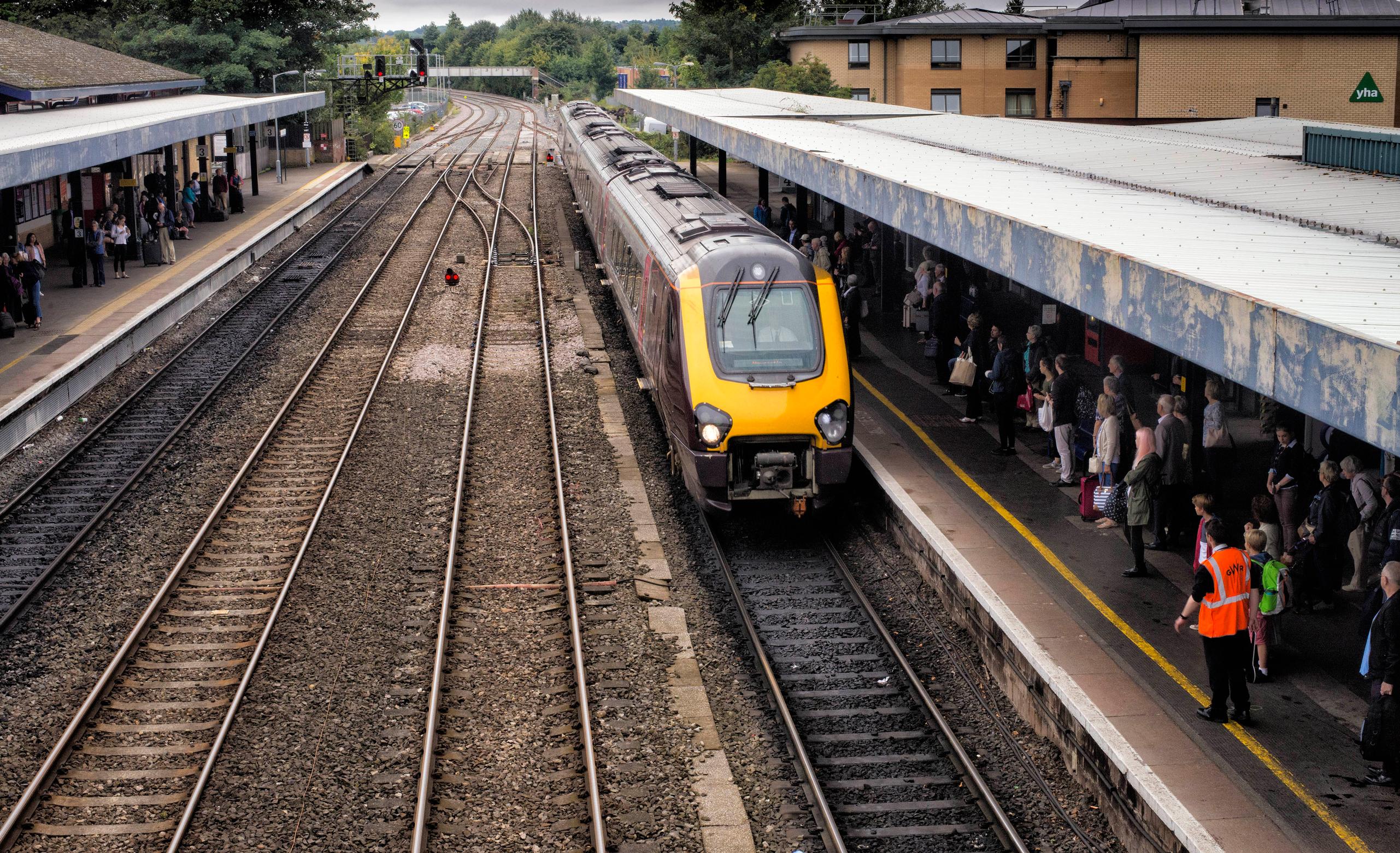 Oxford station currently has only two platforms for through trains, such as this CrossCountry service