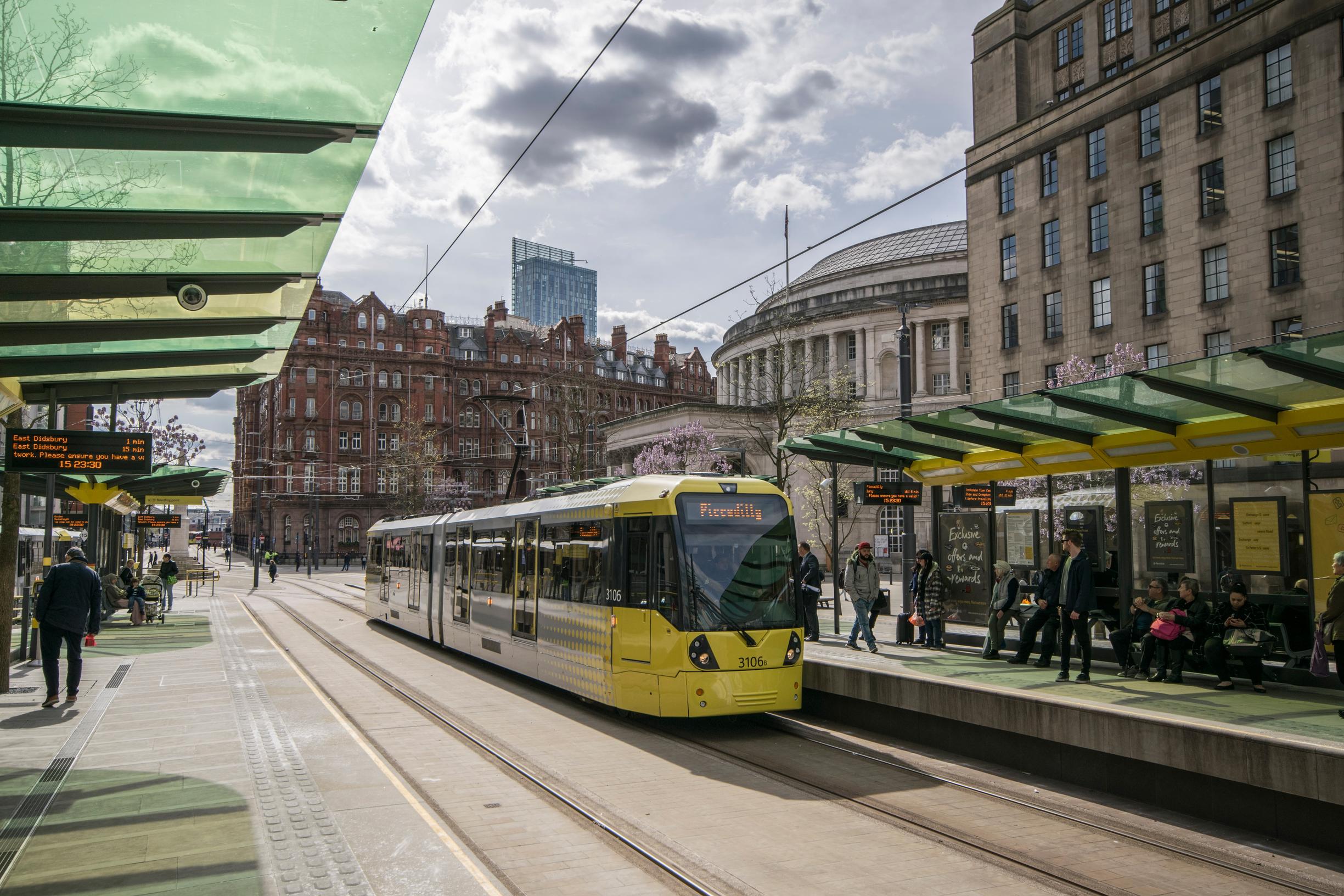 Manchester`s Metrolink Tram