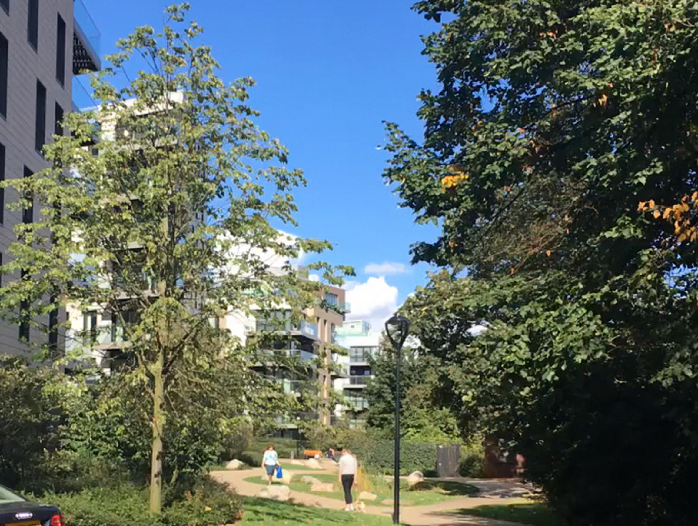 New development at Woodberry Down in London`s Zone 2 is car-lite and encourages walking and public transport use. However, local authorities find that prioritising walking and active transport in less well-connected places is not a priority for developers
