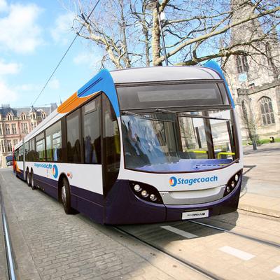 Stagecoach Has Proposed Opti Y Guided Buses That Share Sheffield Supertram Infrastructure Stagecoach Has Proposed Opti Y Guided Buses That Share Sheffield Supertram Infrastructure
