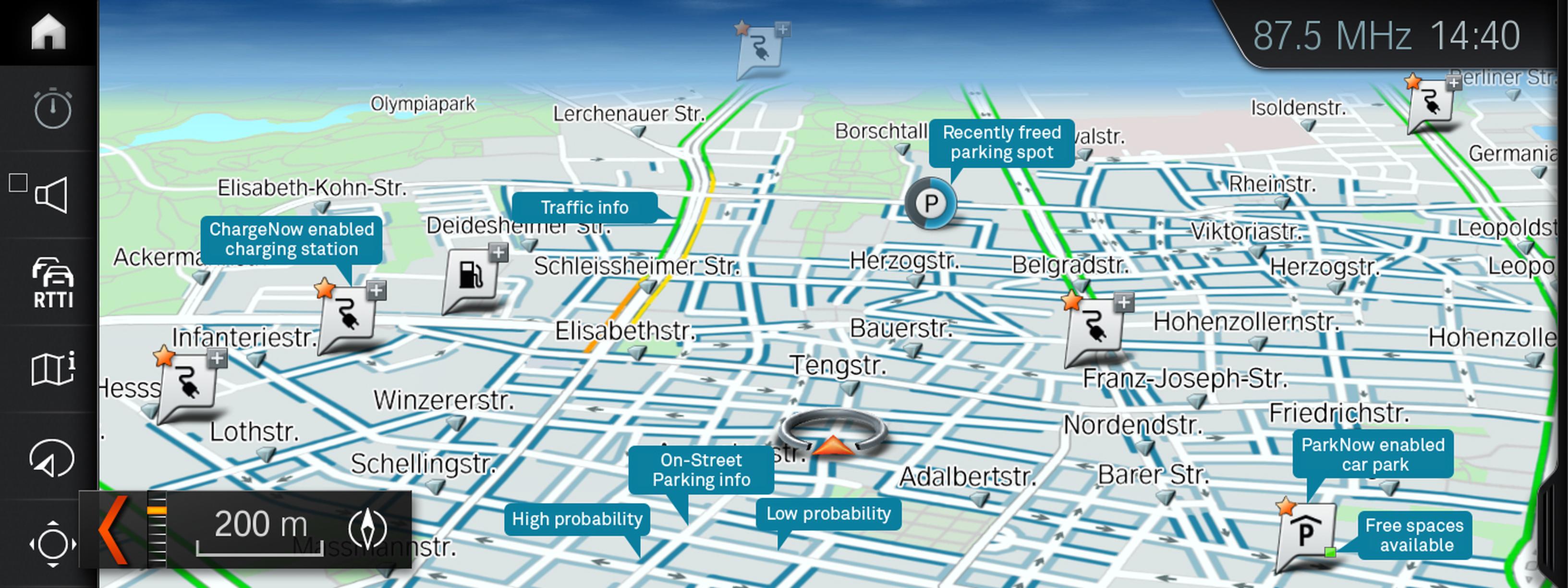 BMW and Parkmobile`s On-Street Parking Information (OSPI) system