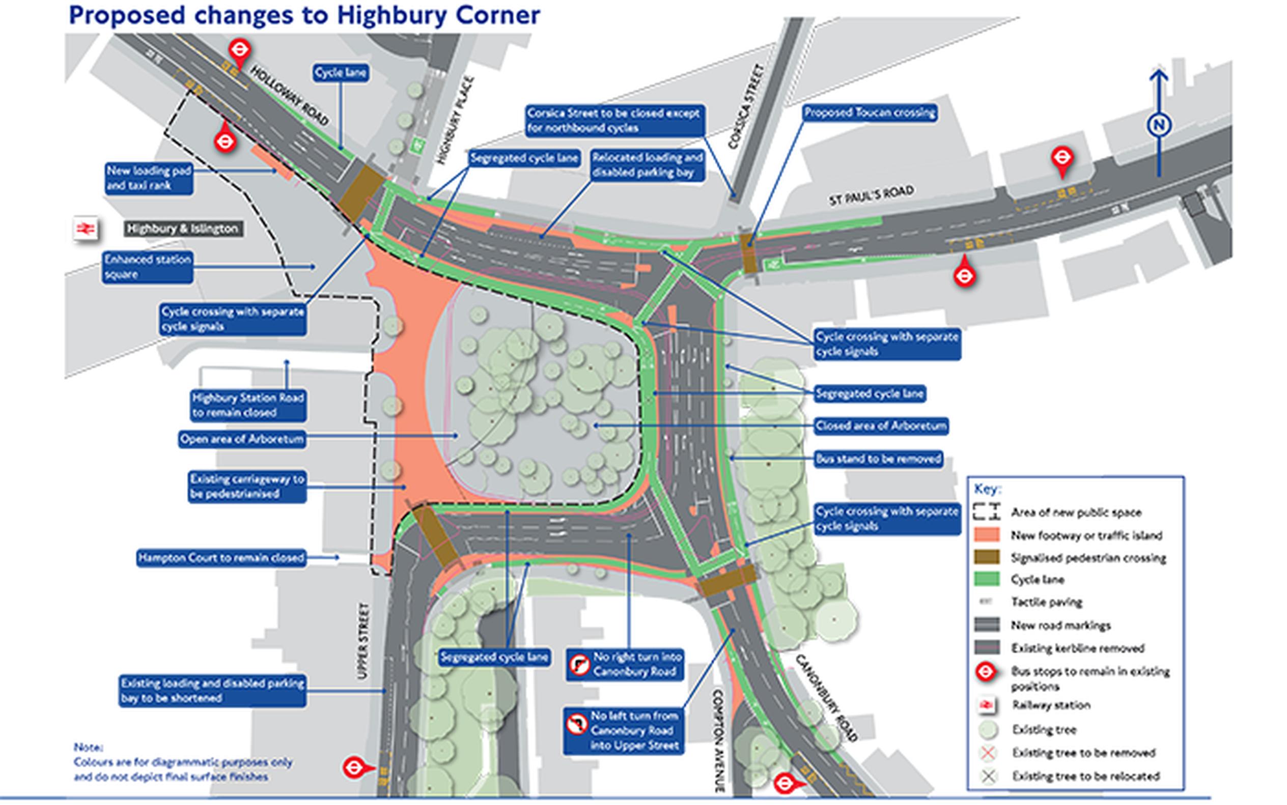 The new configuration for Highbury Corner