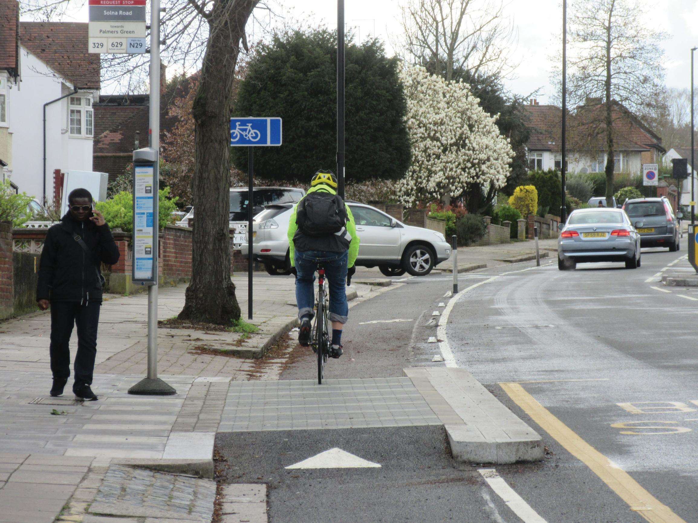 A bus stop boarder in Enfield
(Image: John Dales)