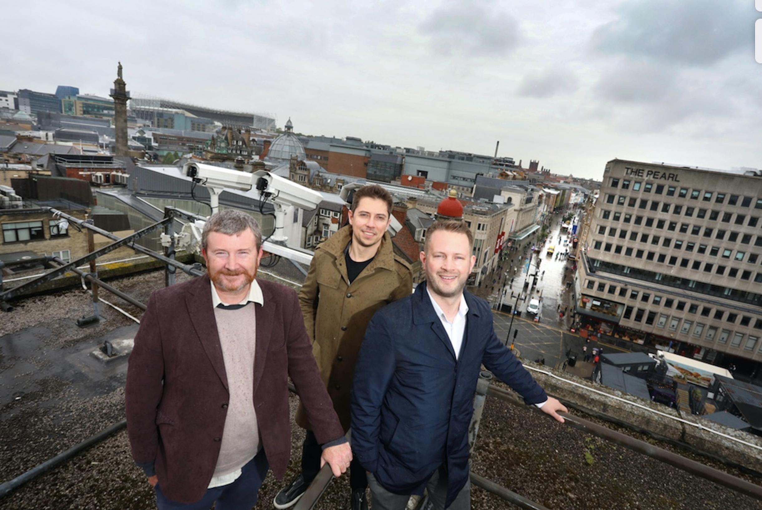 From Left: Tom Bailey & Tom Komar  from Streets Systems and NEL fund manager Mike Guellard