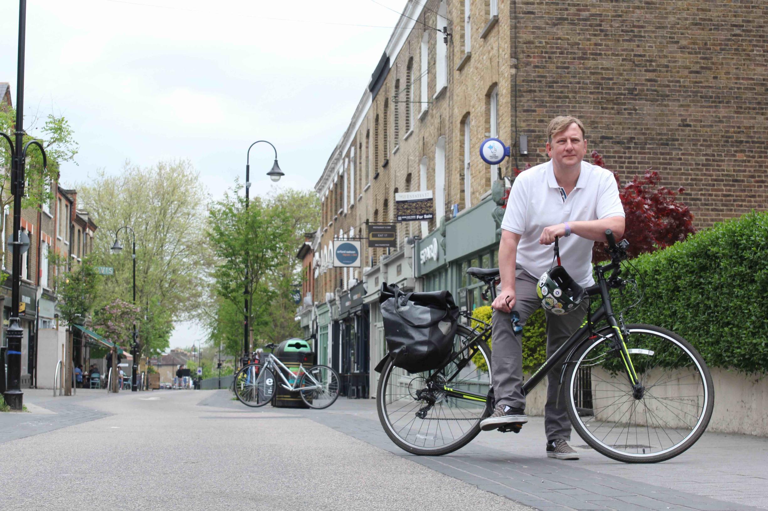 Clyde Loakes: Measures to prioritise pedestrians and cyclists such as segregated cycle lanes, pocket parks and time road closures, have helped to improve the life expectancy of the borough’s children
Image: Anna Little