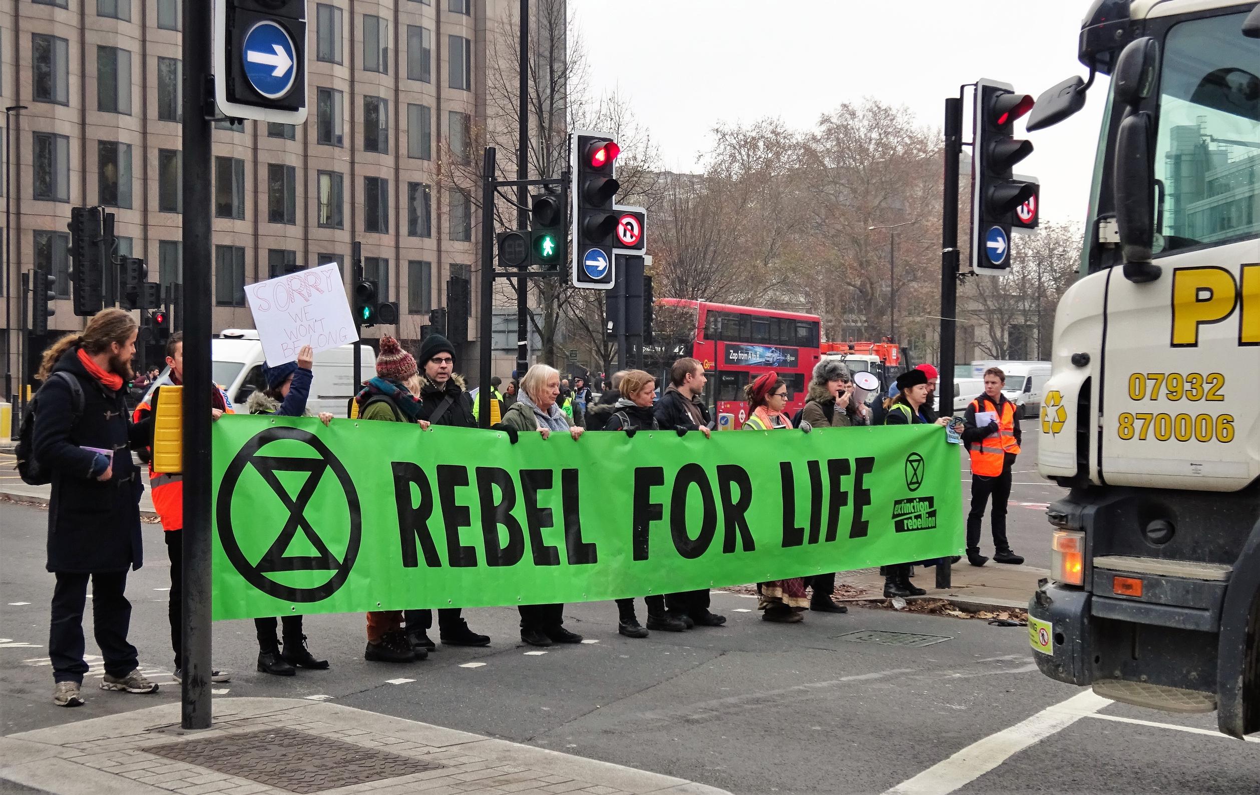 The national climate assembly is the second of three demands made by the Extinction Rebellion protest group. Photo CC tiny.cc/7vp29y