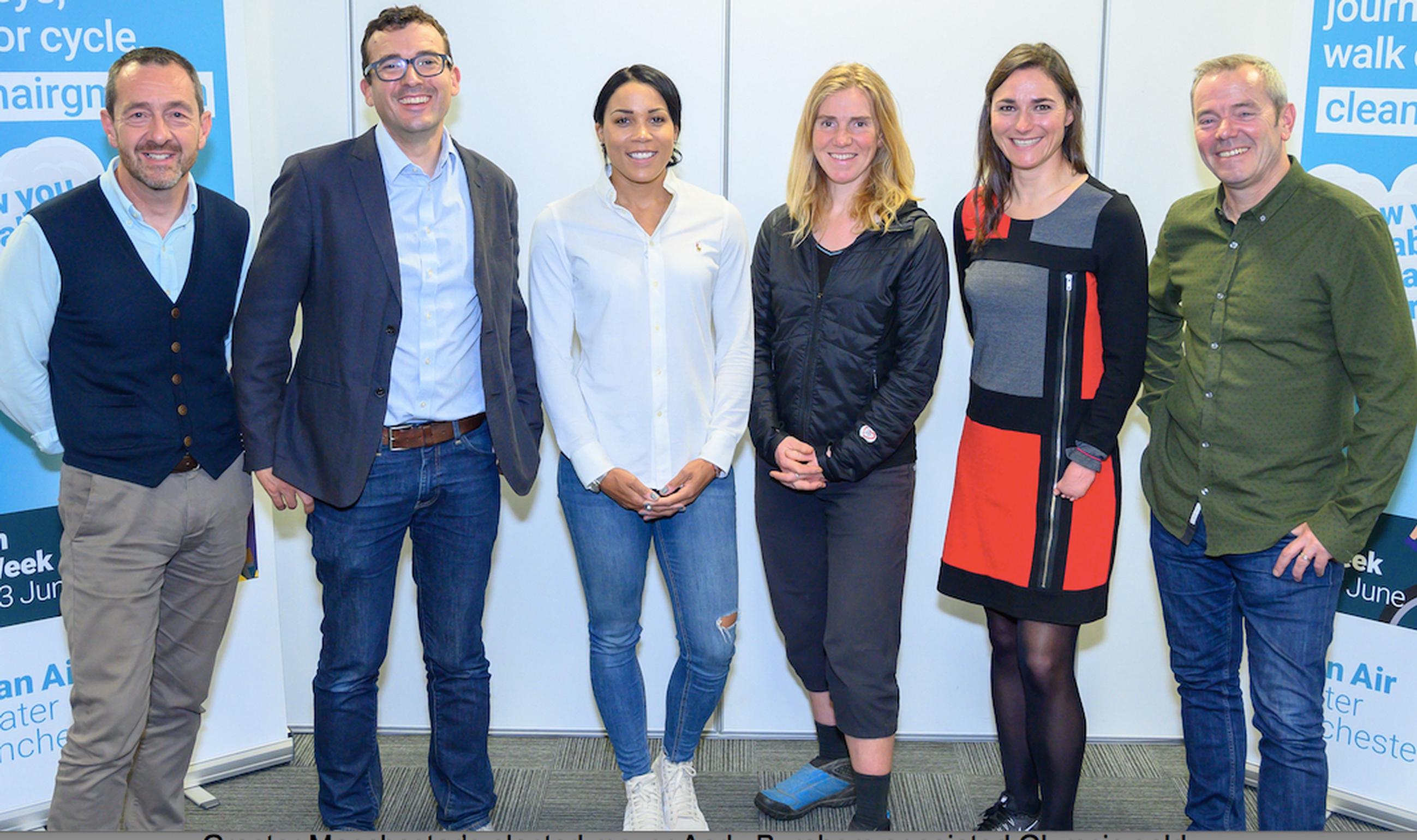 The UK’s cycling and walking commissioners: Chris Boardman, Will Norman, Shanaze Reade, Lee Craigie, Dame Sarah Storey and Simon O’Brien