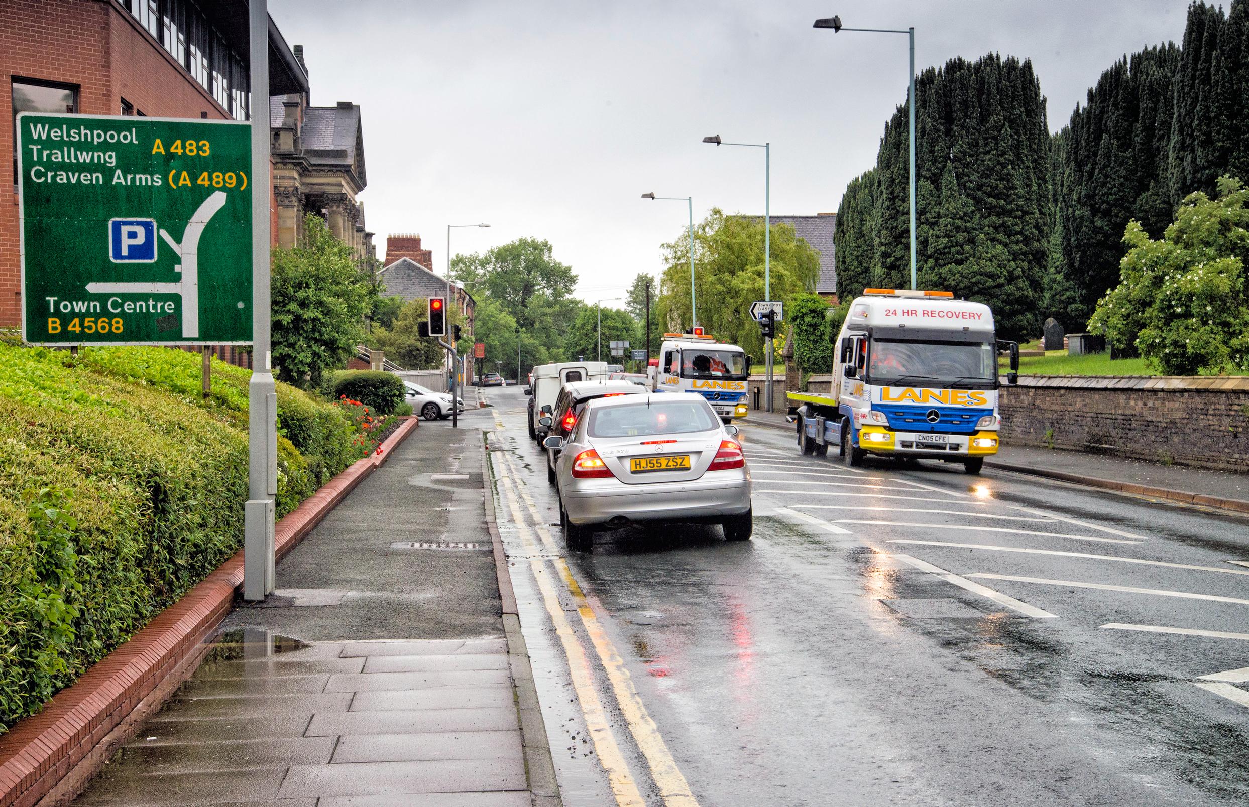 Recent image of Newtown shows the lack of progress on walking and cycling improvements