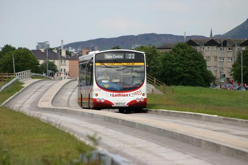 The Edinburgh busway has now closed to make way for trams