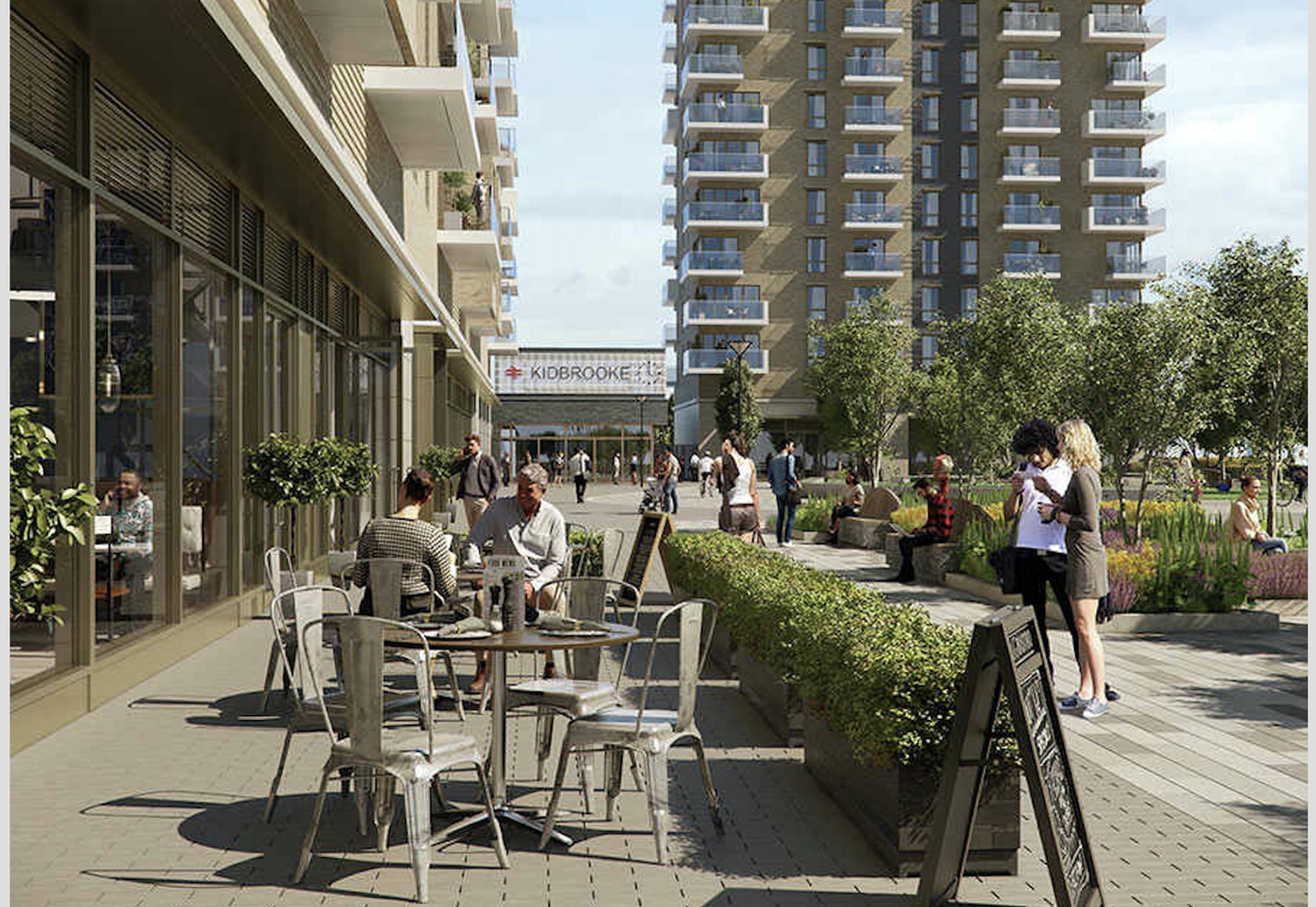 The new Kidbrooke development in London has a station to ensure good connectivity Photo: Berkeley Homes