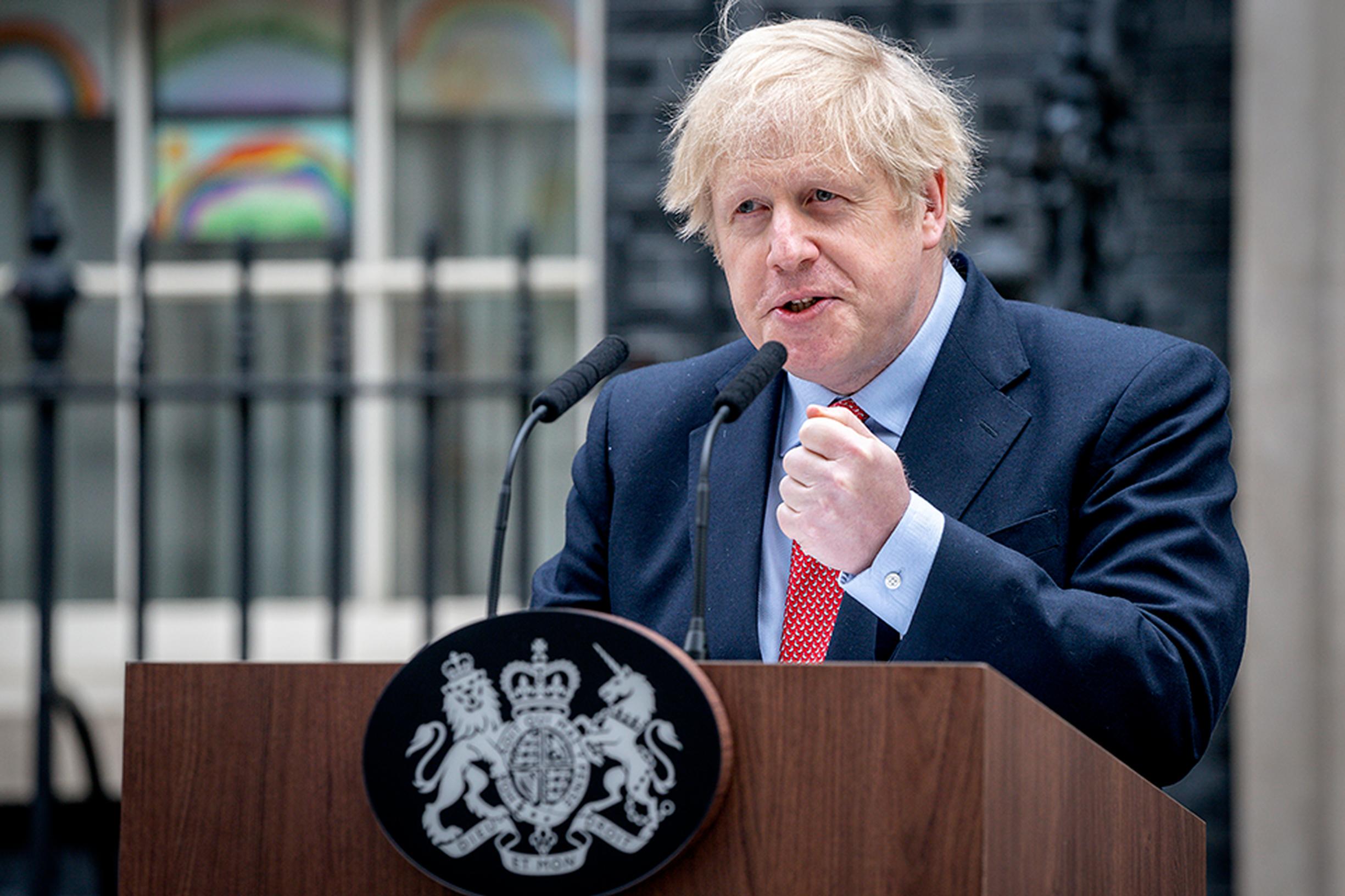 The Prime Minister speaks outside 10 Downing Street