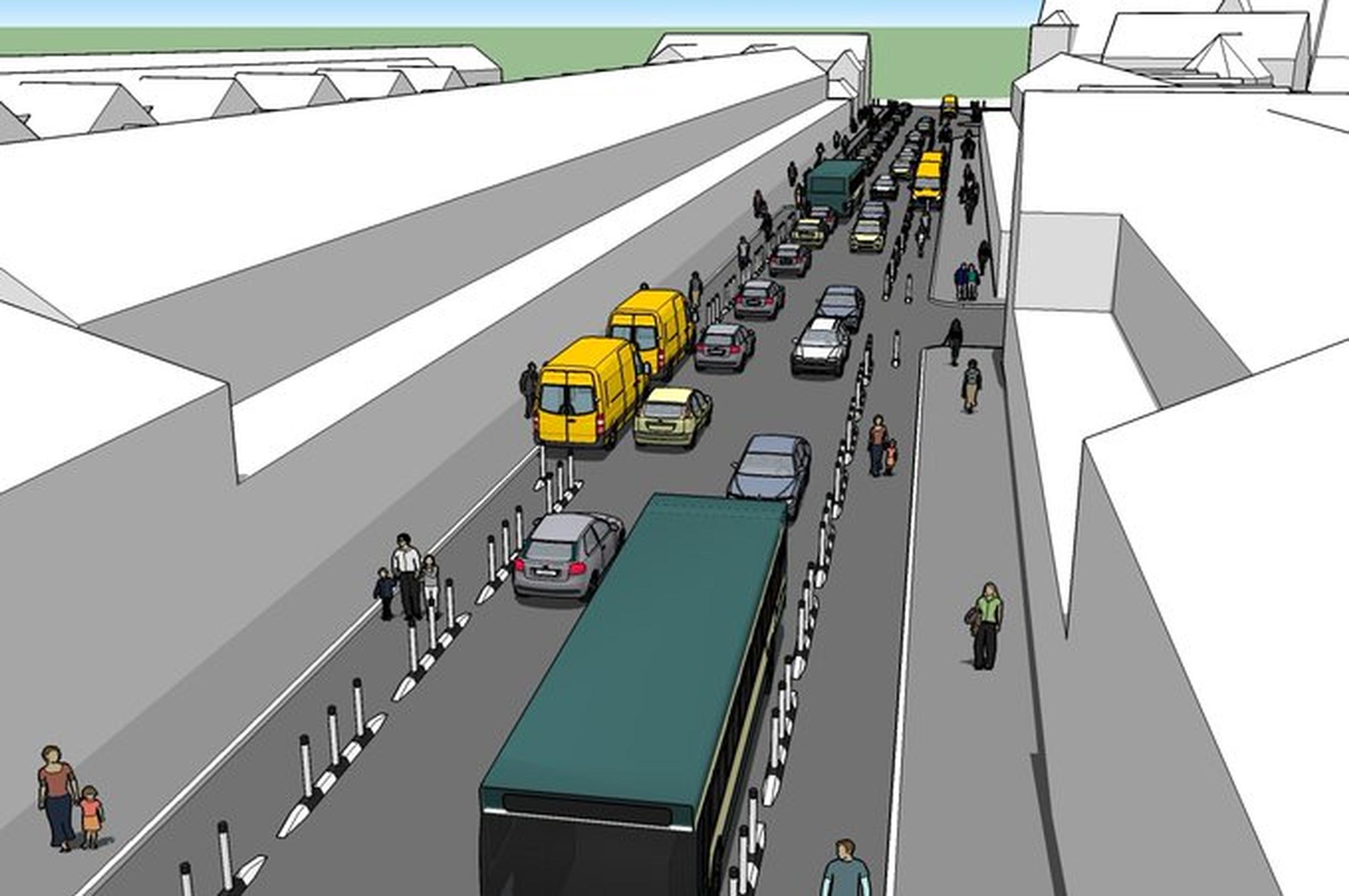 A vision of how Cardiff`s streets can be made safer for pedestrians and cyclists during the pandemic