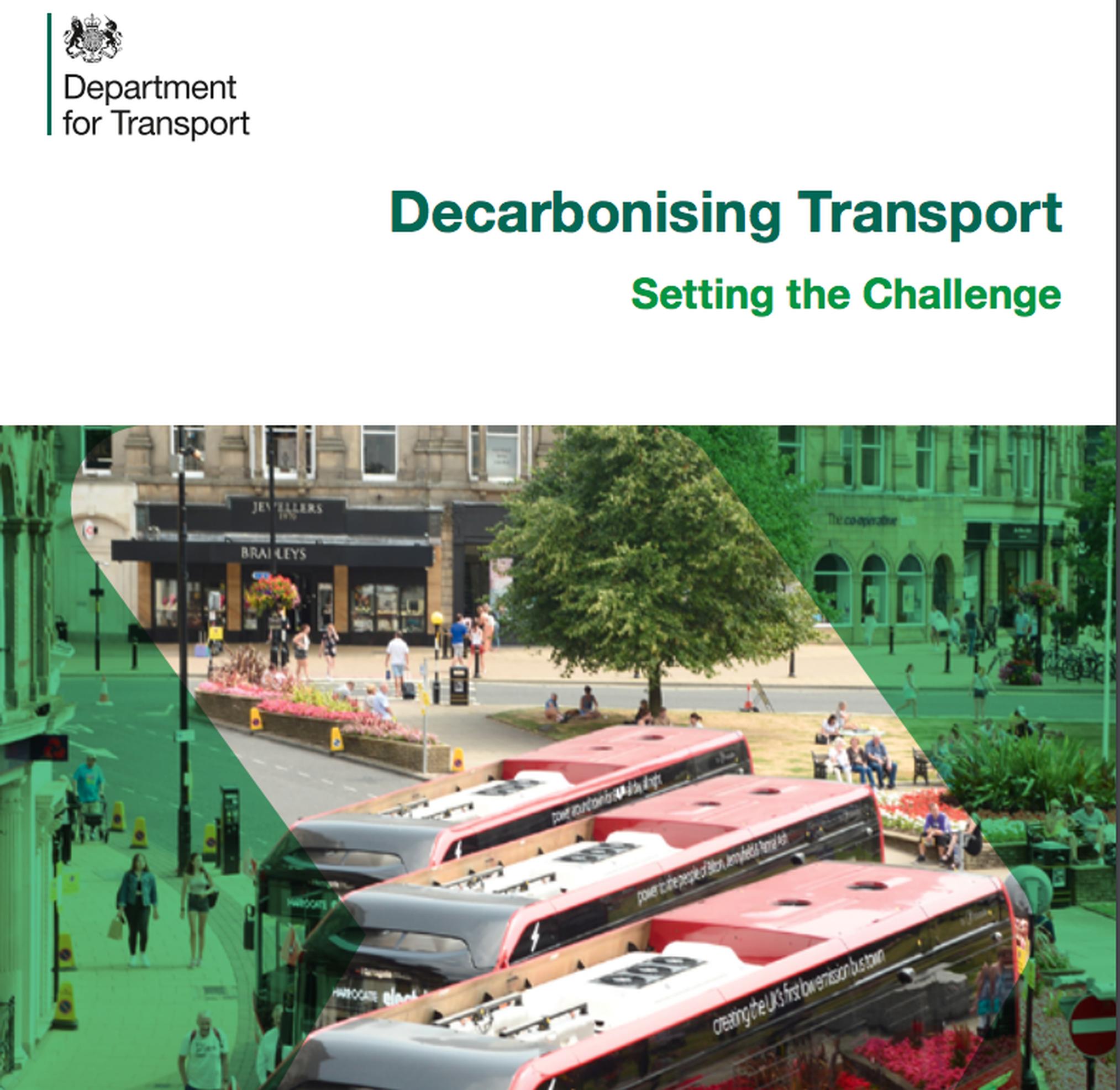The Department our Transport`s transport decarbonisation plan is a step in the right direction