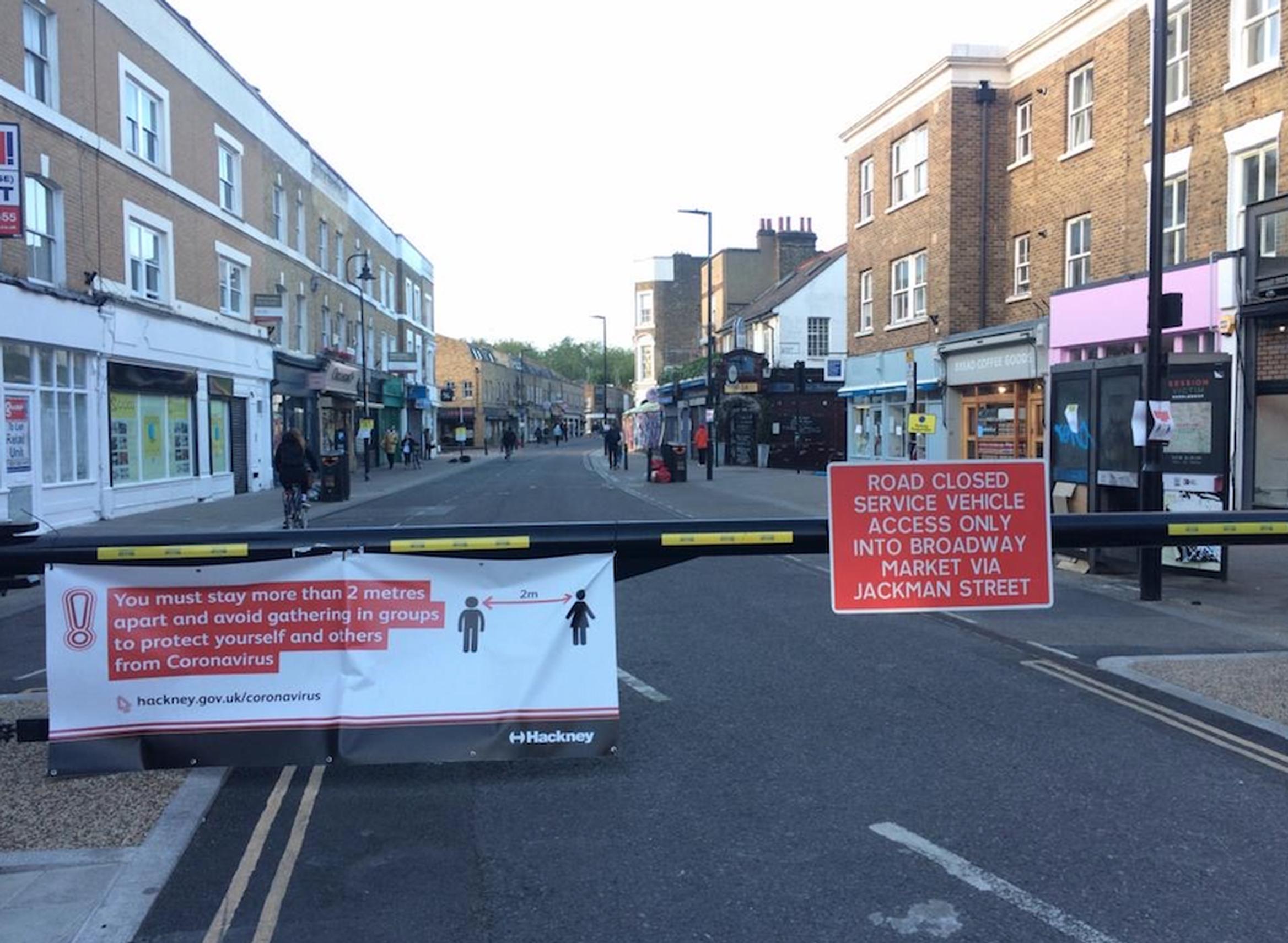 Hackney has been using Experimental Traffic Orders to manage roads such as Broadway Market