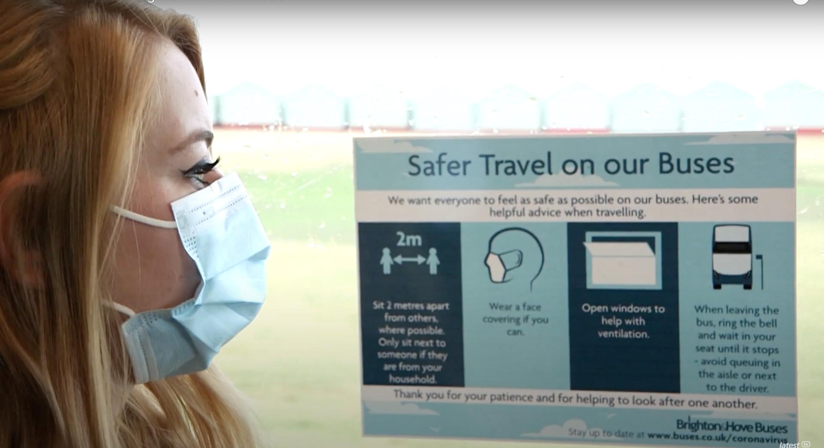 Bus users are now required to wear face coverings