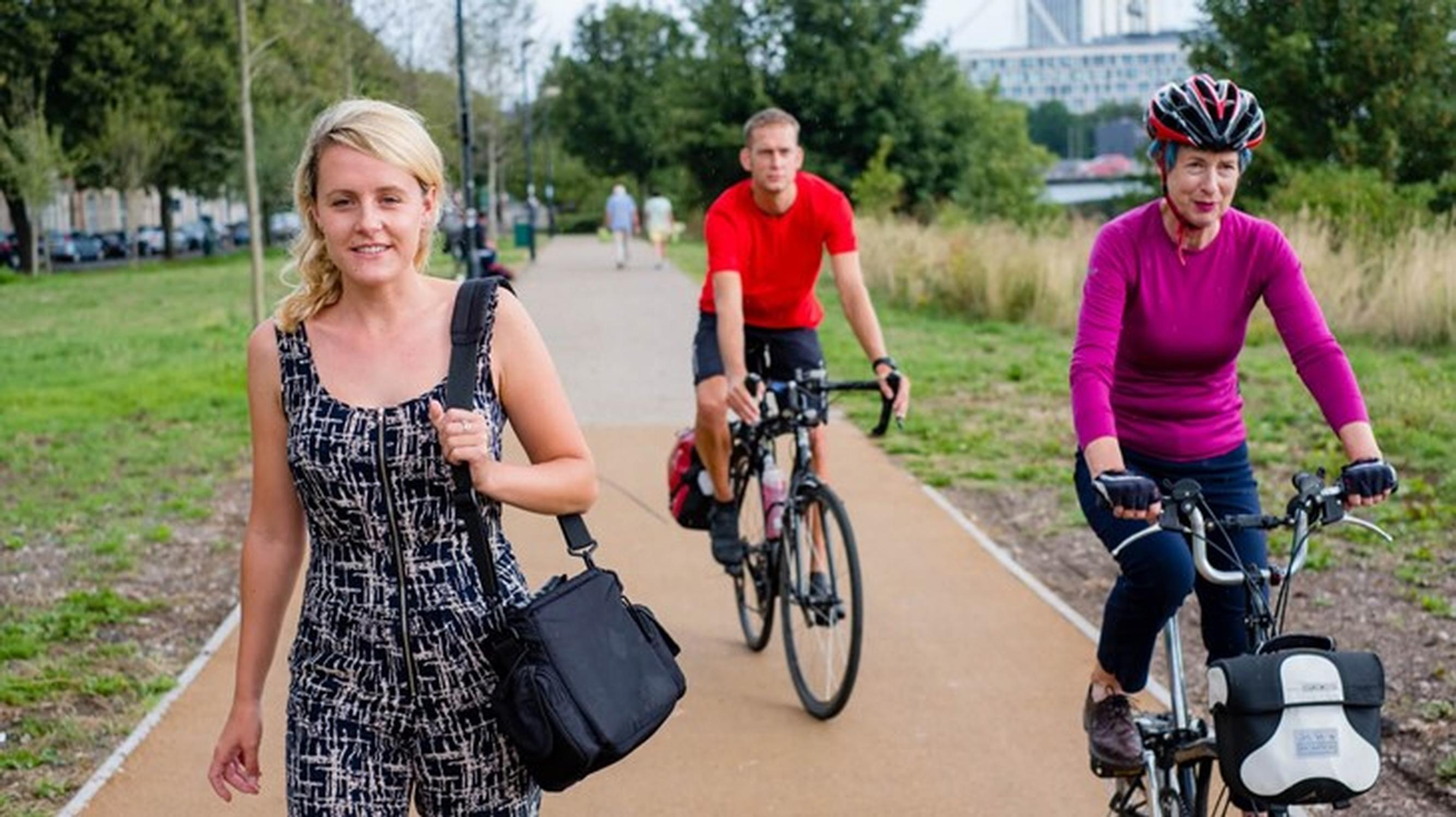 Cycling and walking help promote wellbeing and encouraging healthier lifetstyles, NGOs such as Sustrans argue