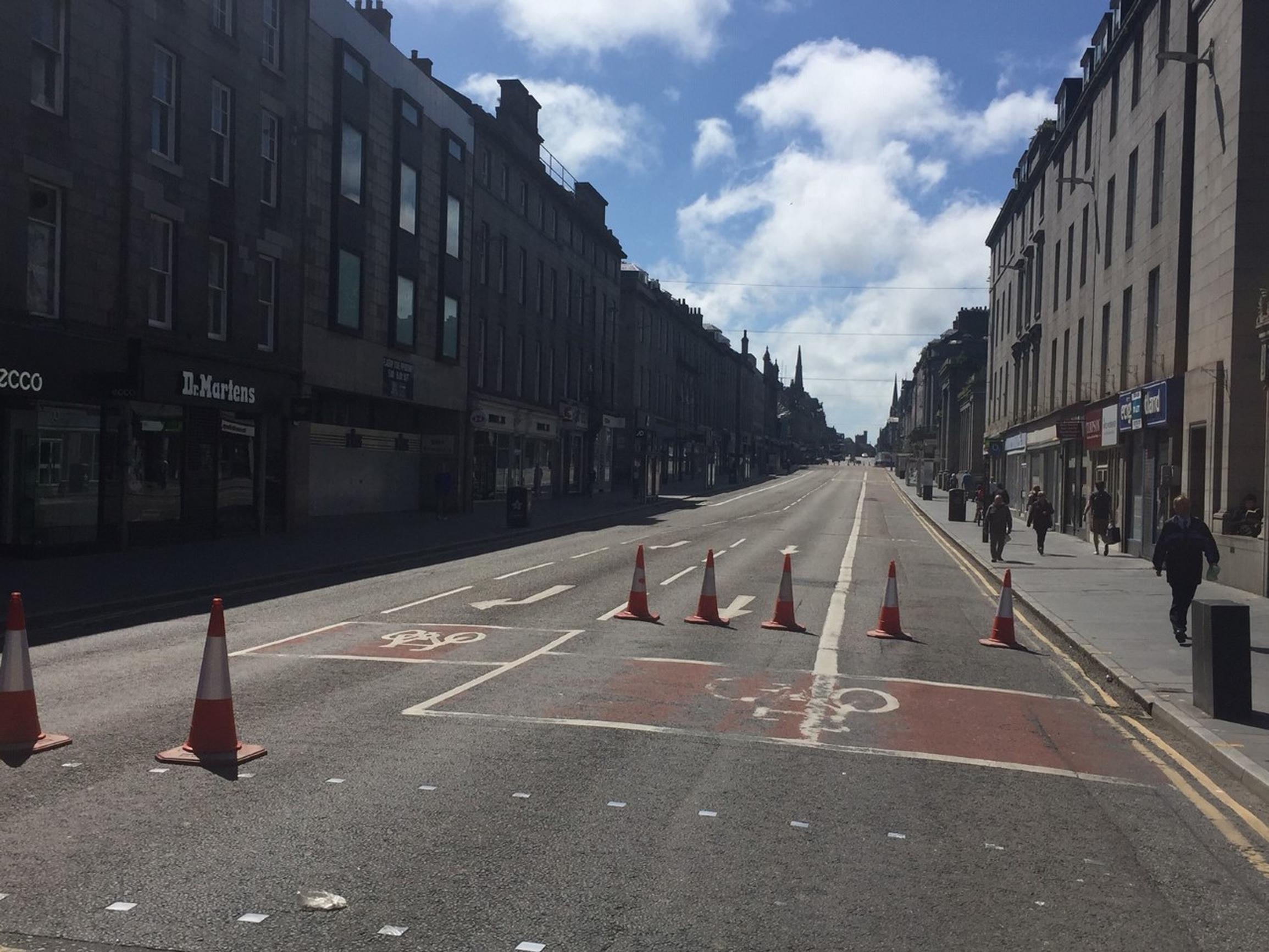 An empty Union Street