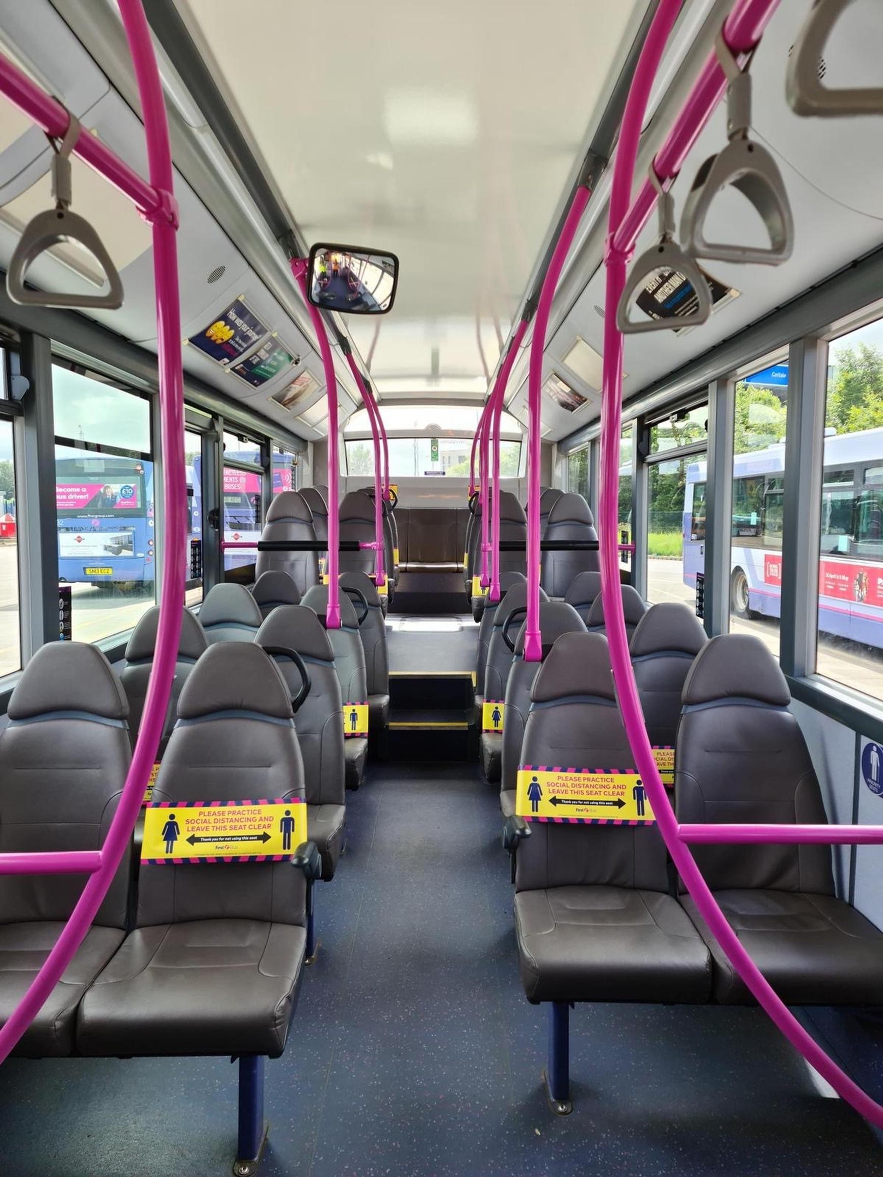 FirstGroup has just increased seating capacity to 50 per cent