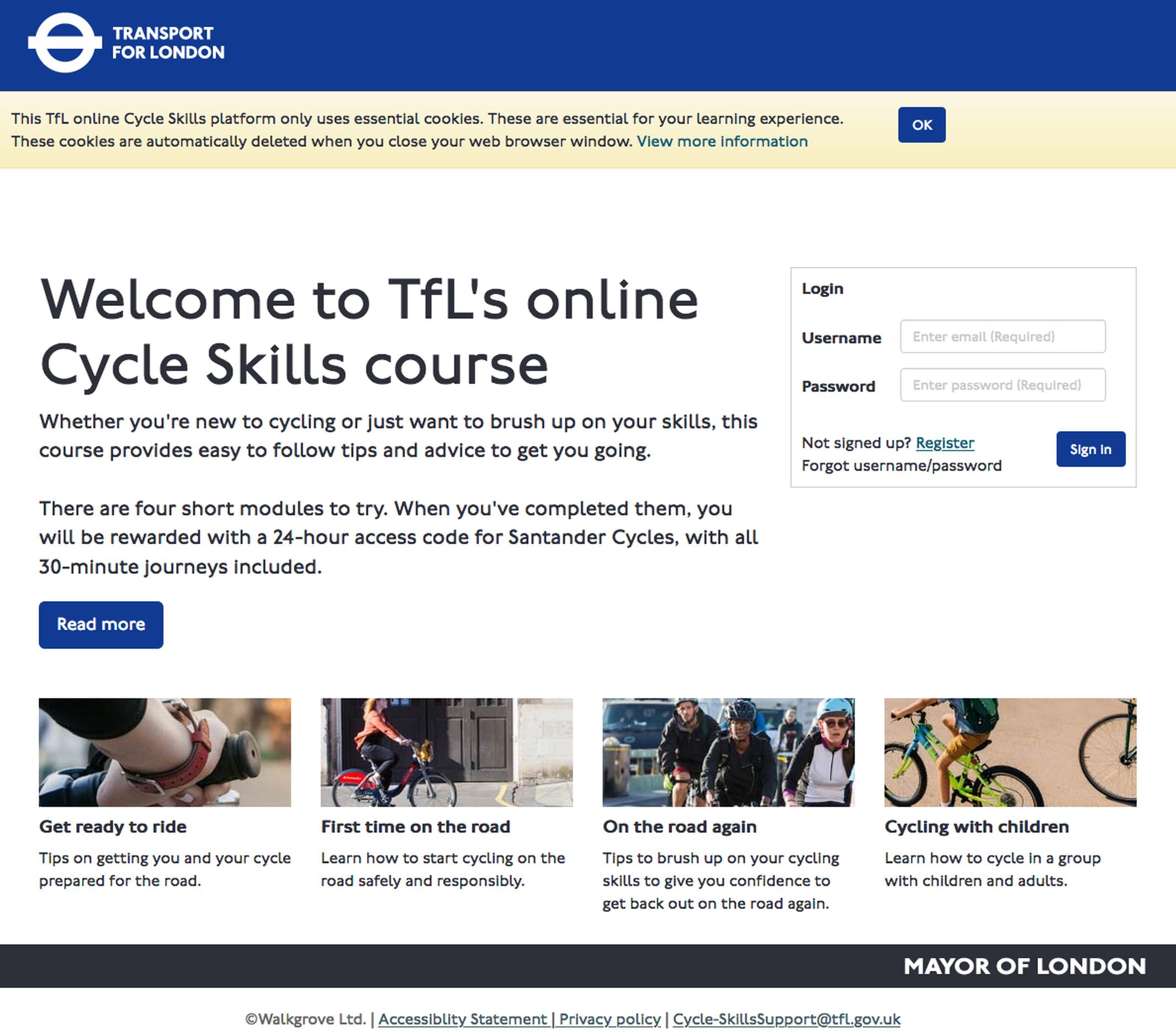 The Cycle Skills course