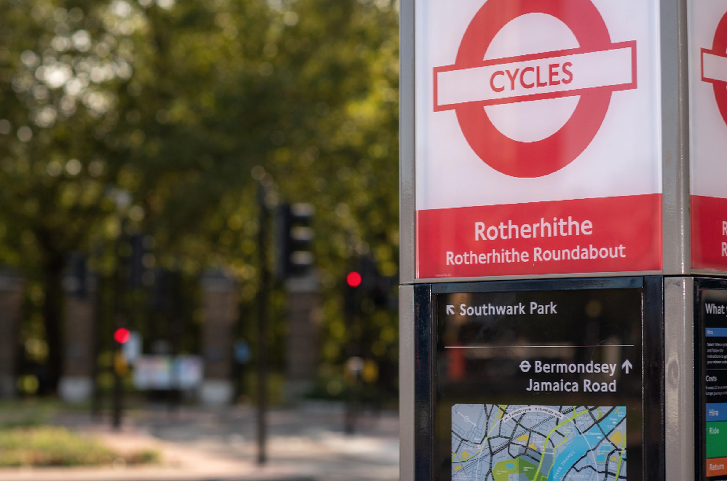 As part of the work, Rotherhithe roundabout was overhauled