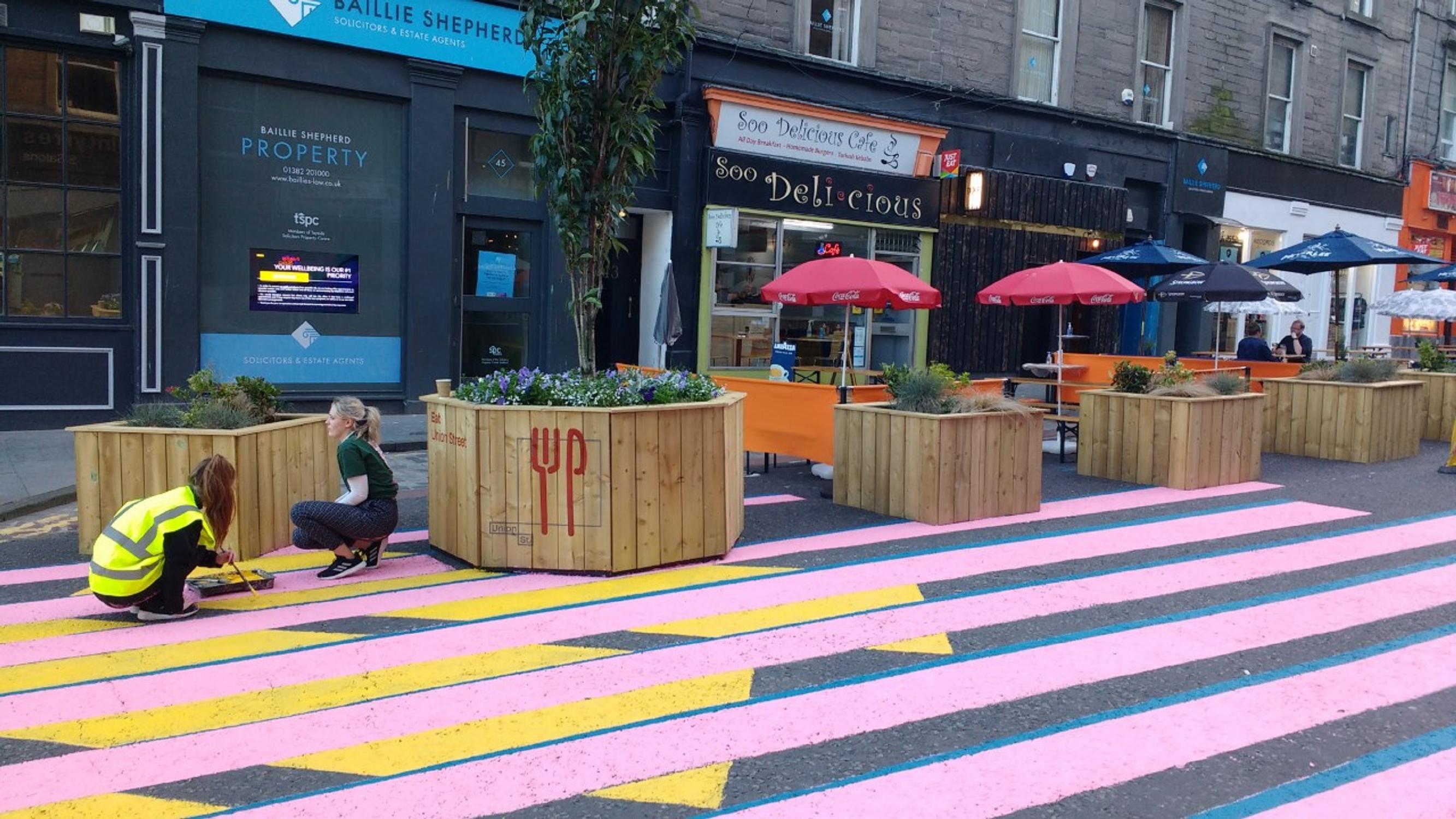 The Union Street mural was designed by DJCAD graduate Callum Laird