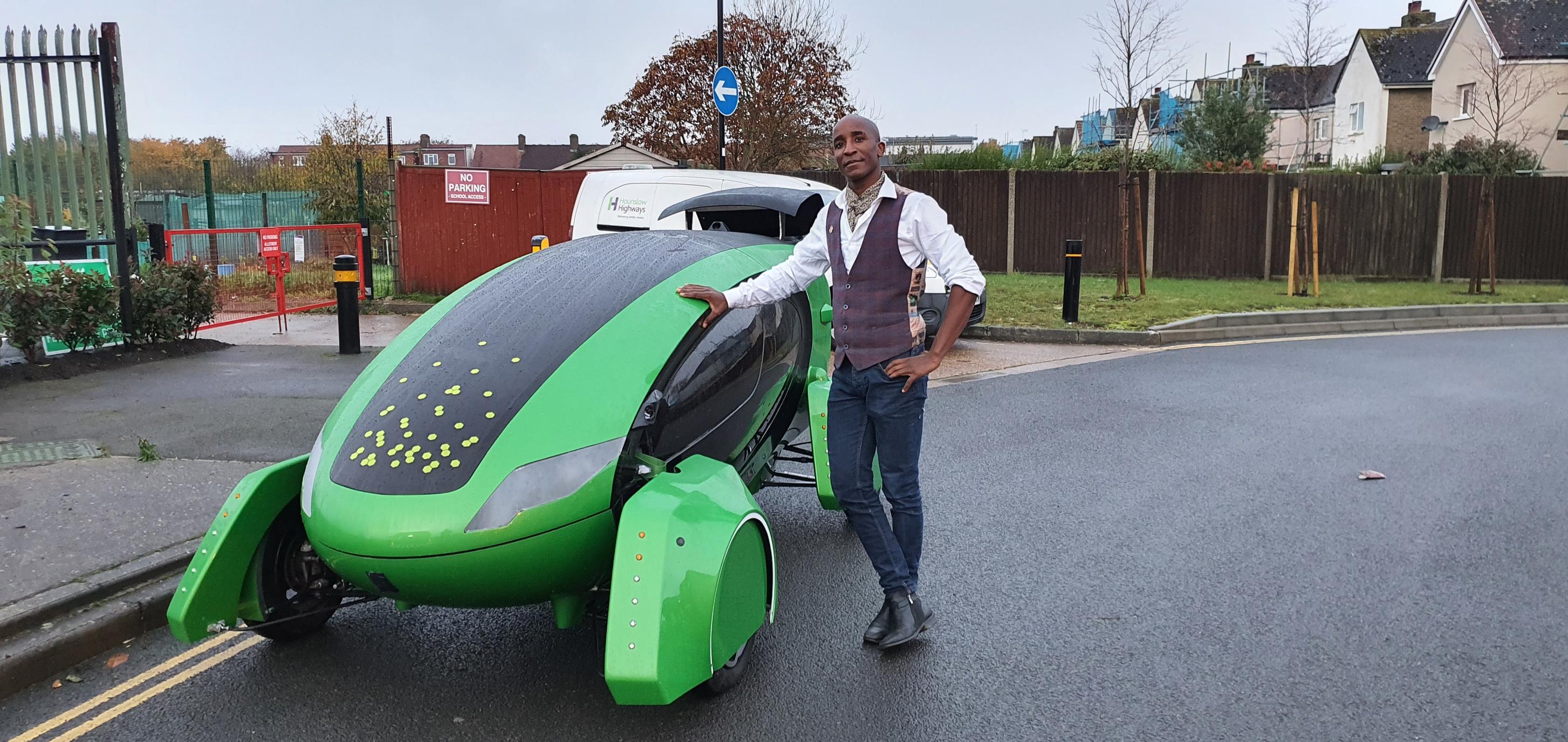 William Sachiti, chief executive and founder of the Academy of Robotics with the Kar-go